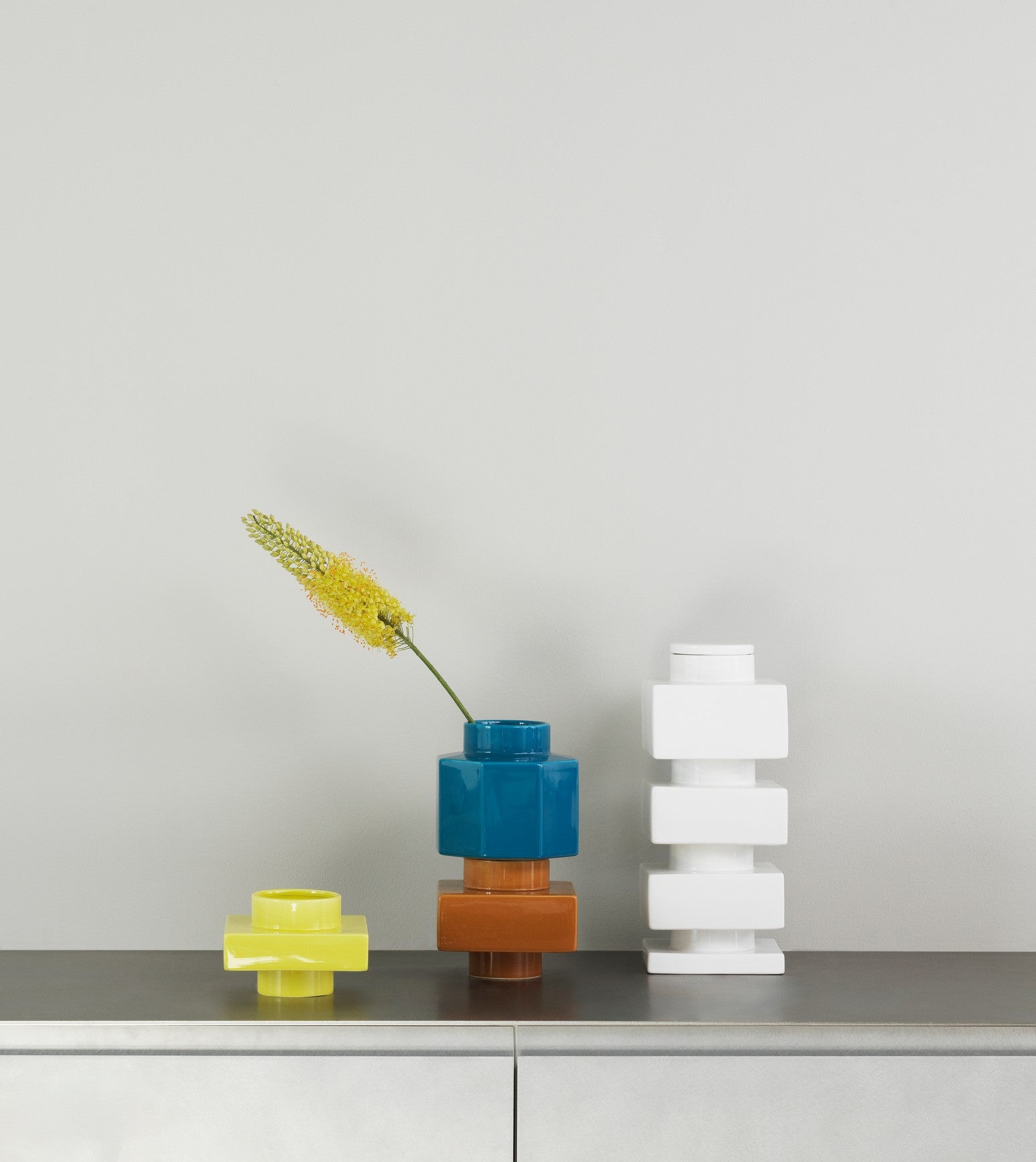 DEKO OBJECT lemon yellow vase