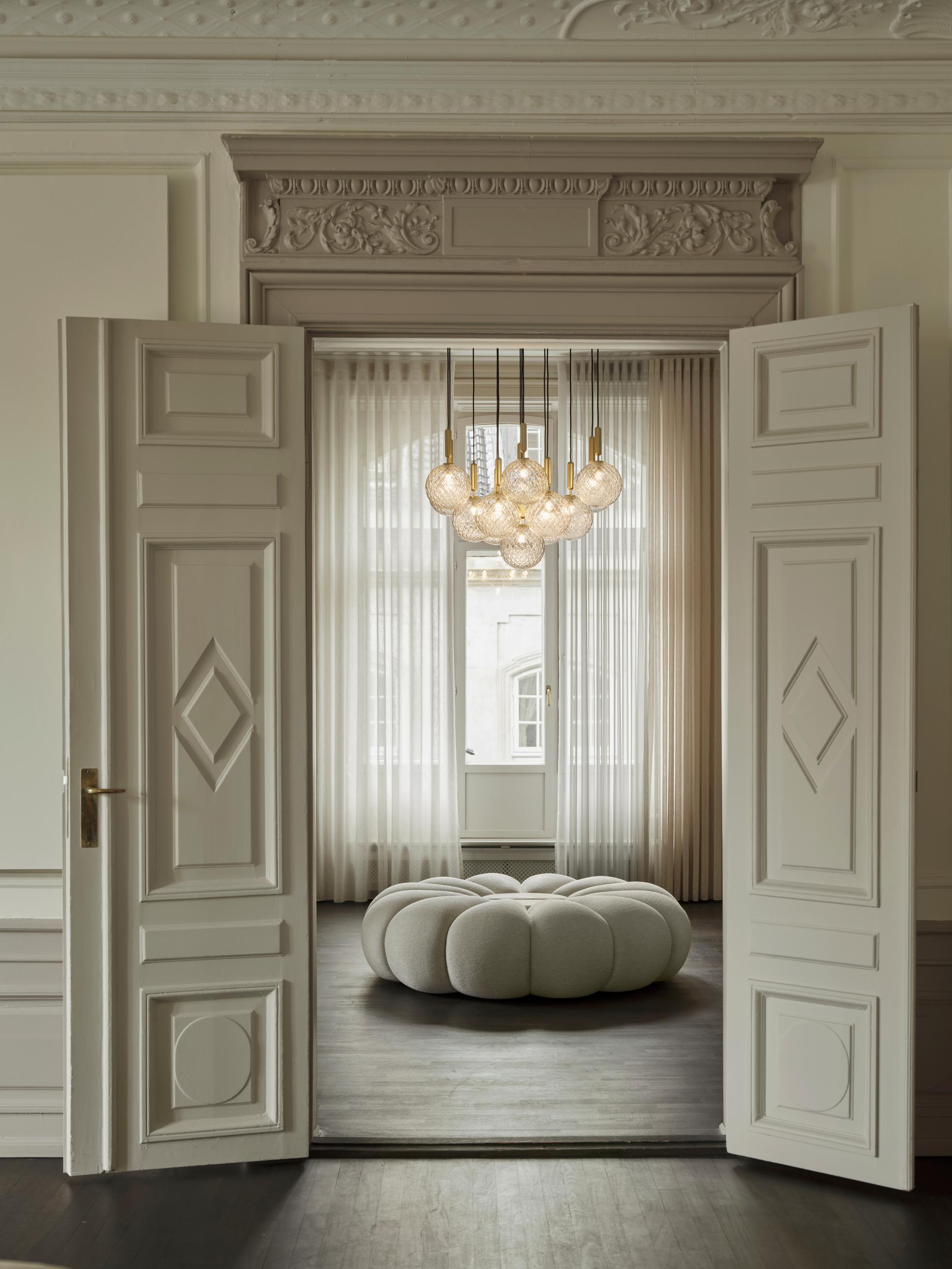 MIIRA 13 Pendant Lamp in Graphite with Transparent Glass