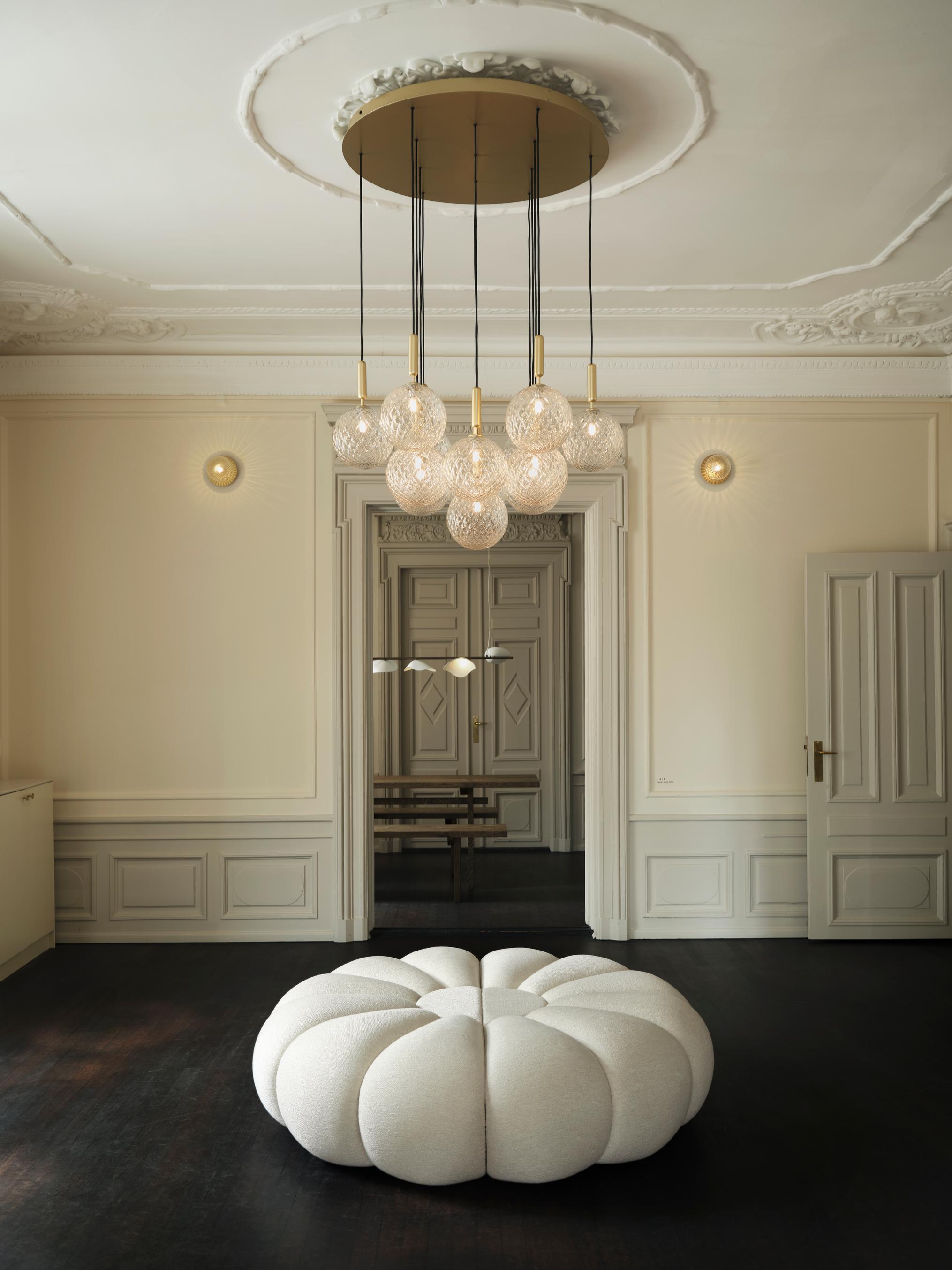 MIIRA 13 Pendant Lamp in Graphite with Transparent Glass