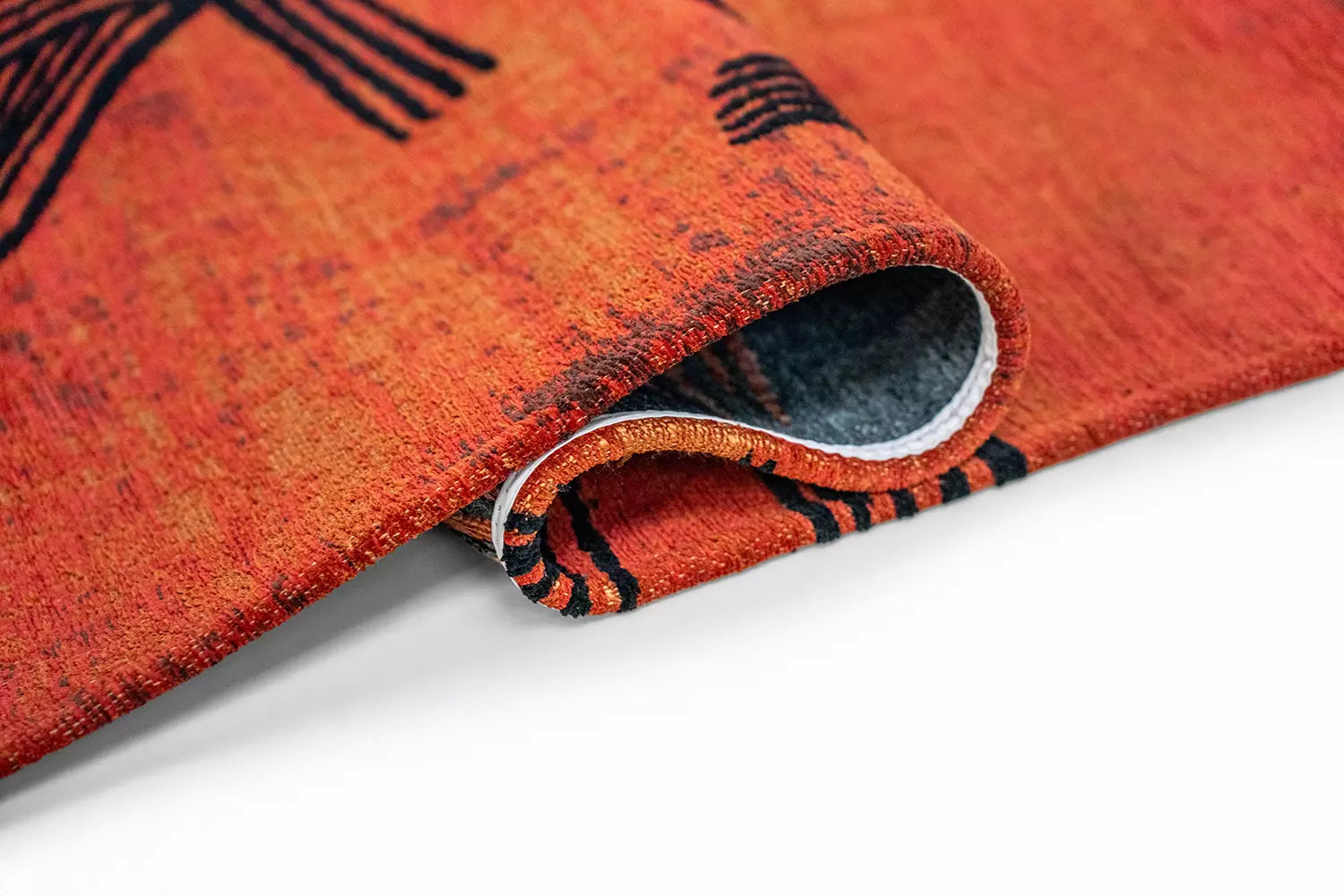 KANJI Orange Carpet with Black