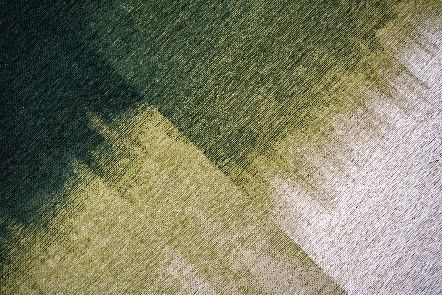 SENDAI Green and White Rug
