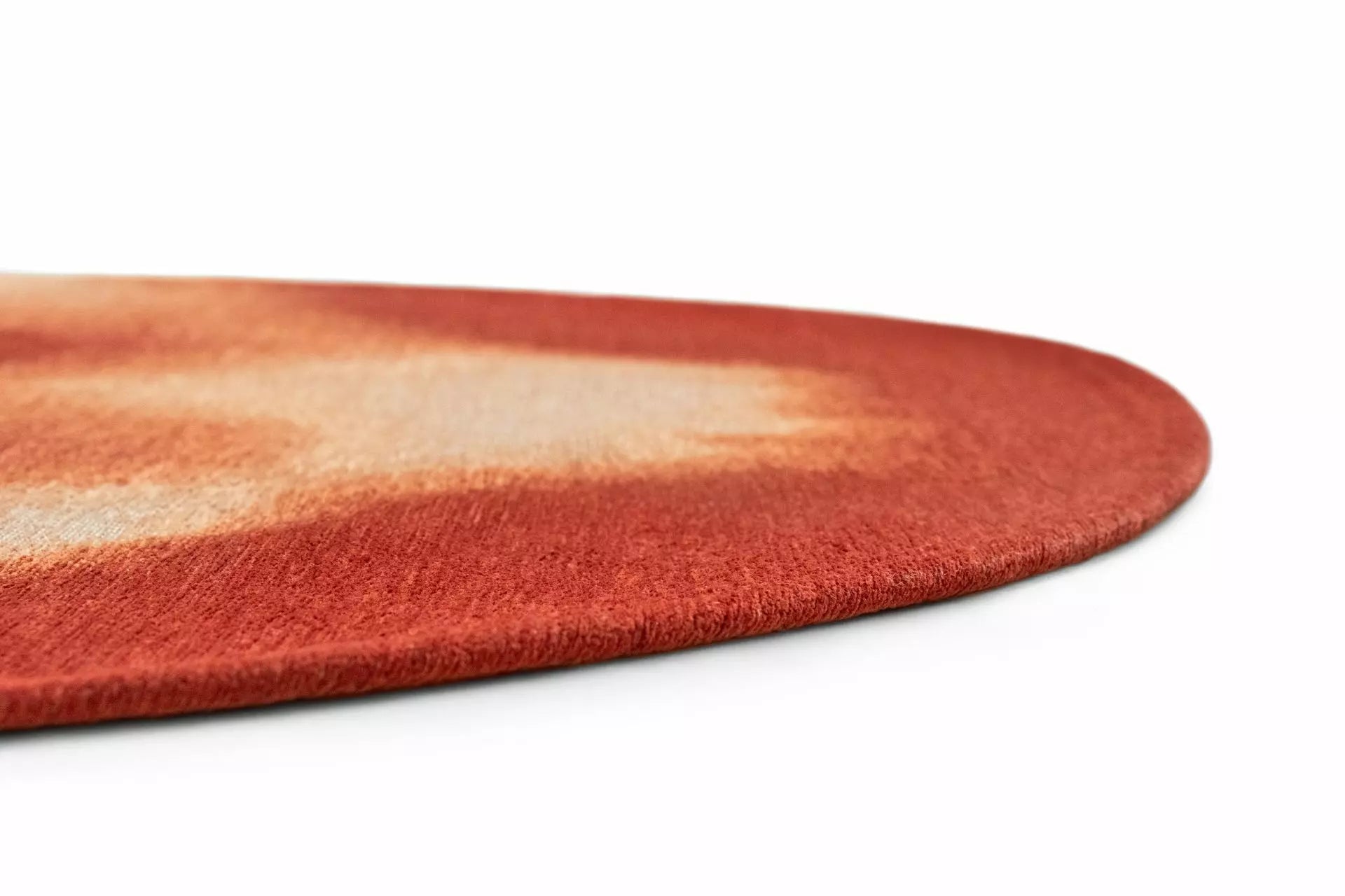 Oválný koberec AQUARELLE LEAF červený s oranžovou
