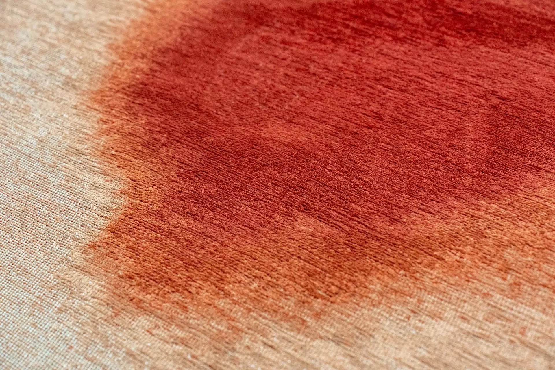 Oválný koberec AQUARELLE LEAF červený s oranžovou
