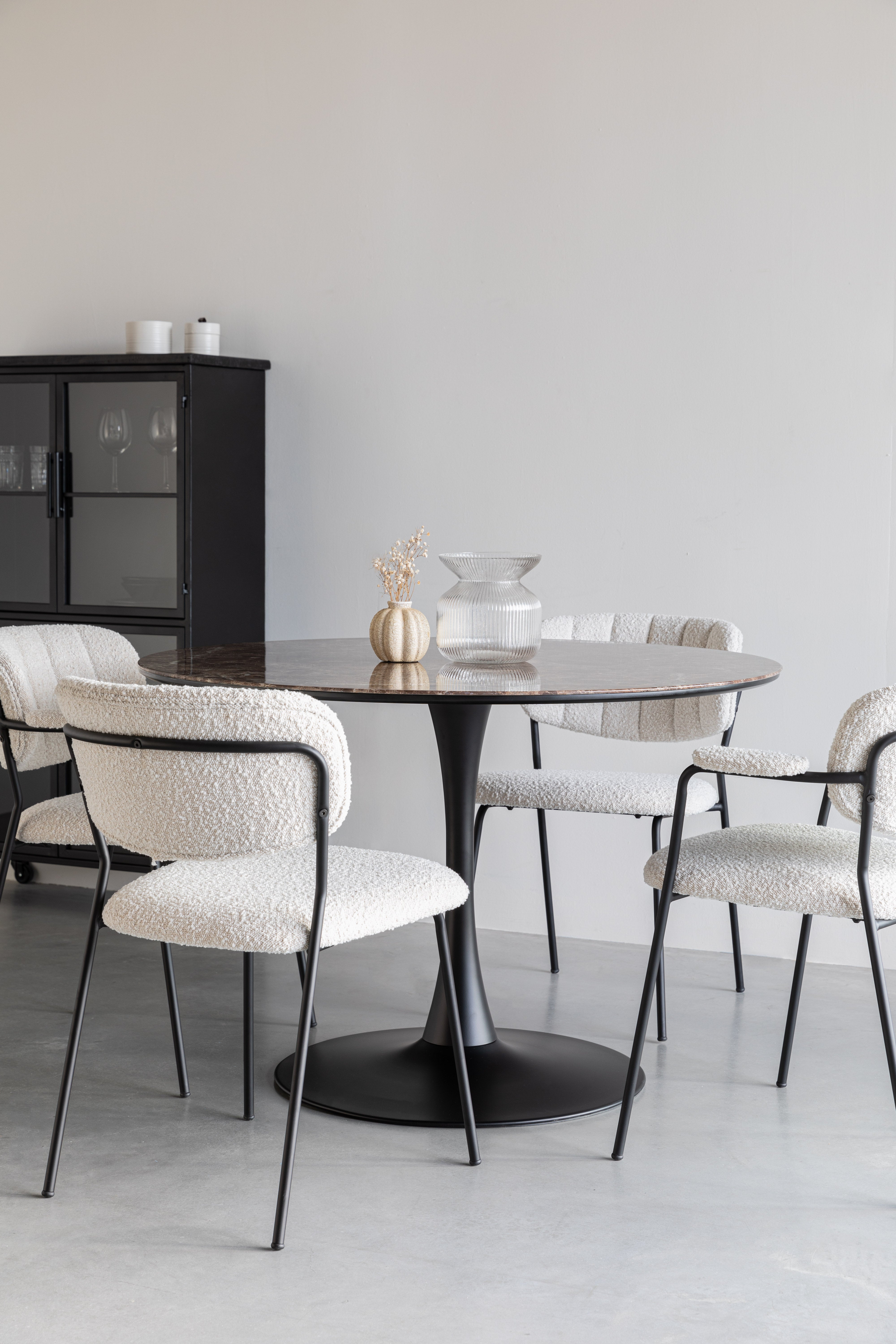 Kulatý stůl MARU černý