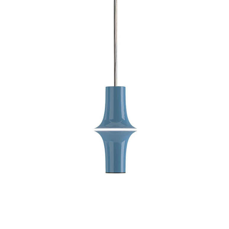 Lampa visící podlouhá AVRO lesklá modrá