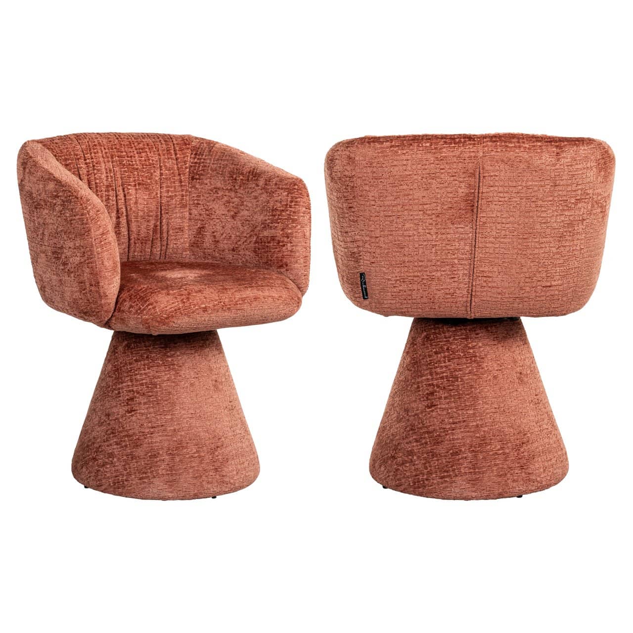 MADELINE swivel chair terracotta