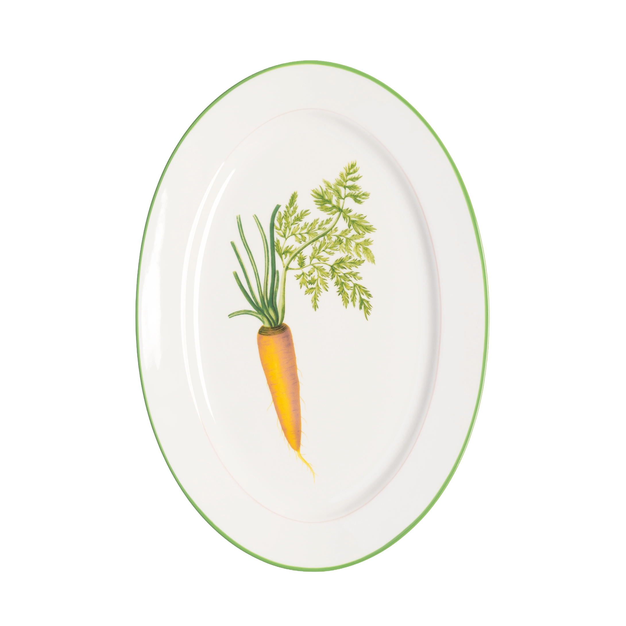 Mísa CARROT bílá se zelenou a oranžovou