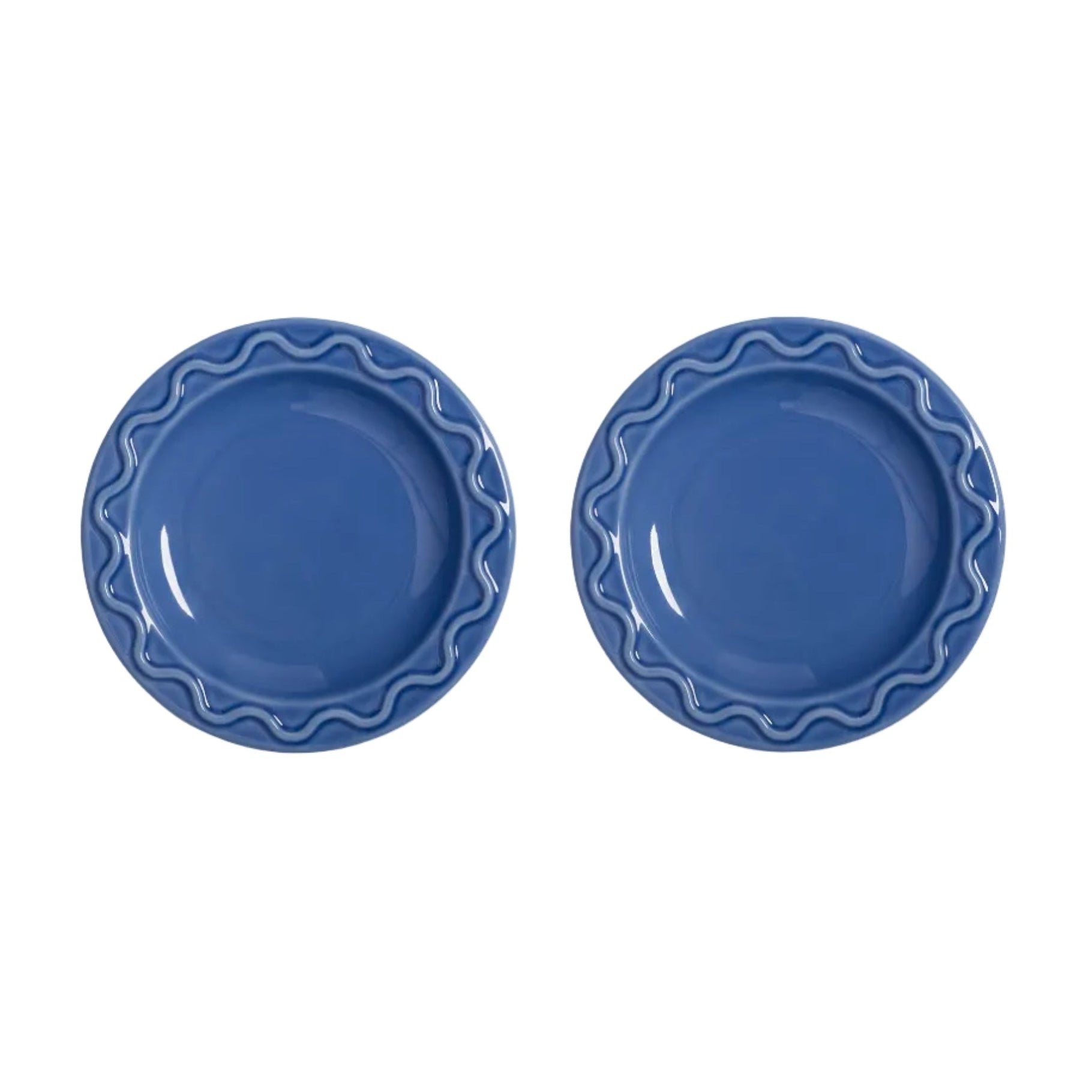 MOCHI Blue Dessert Plate Set