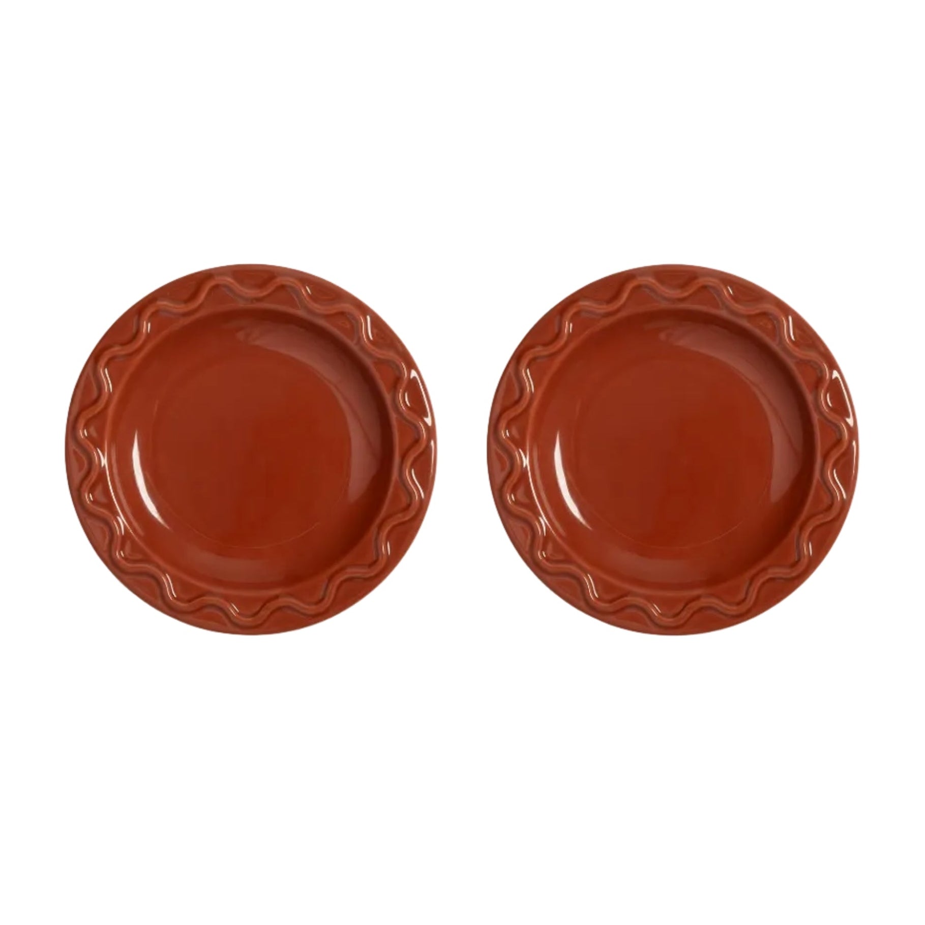 MOCHI terracotta dessert plate set