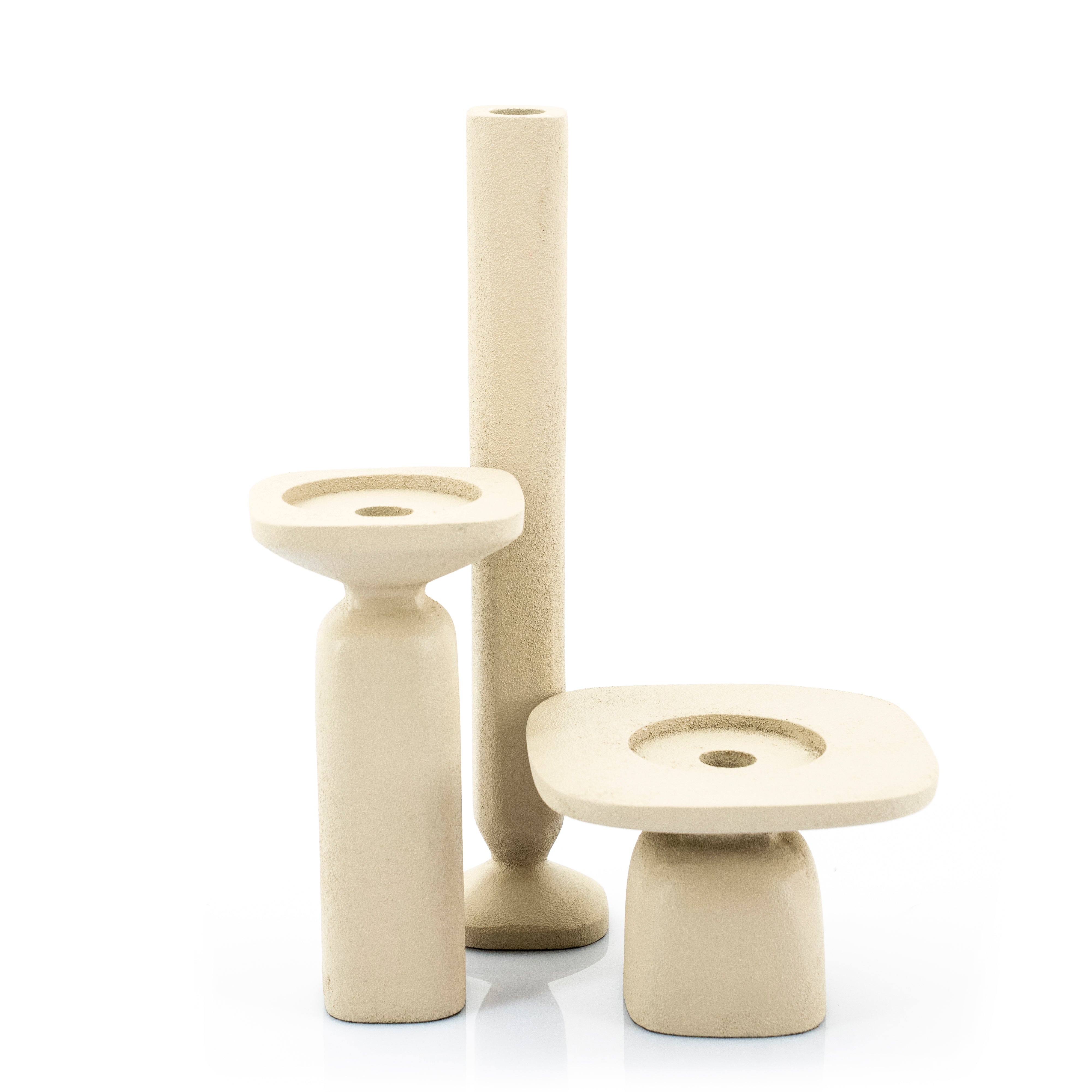 SQUAND Beige Candle Holder