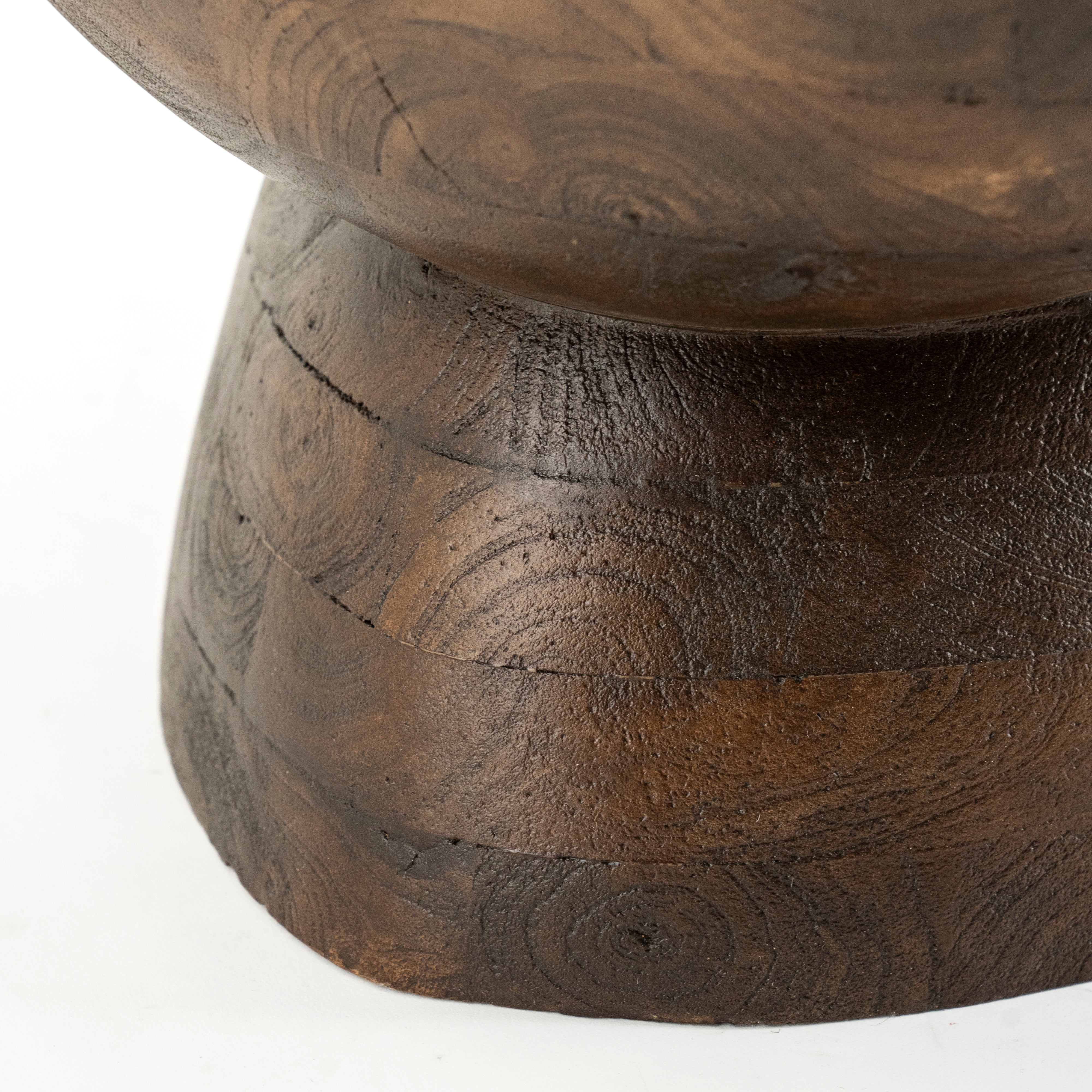 COBBLE coffee table dark brown mango wood