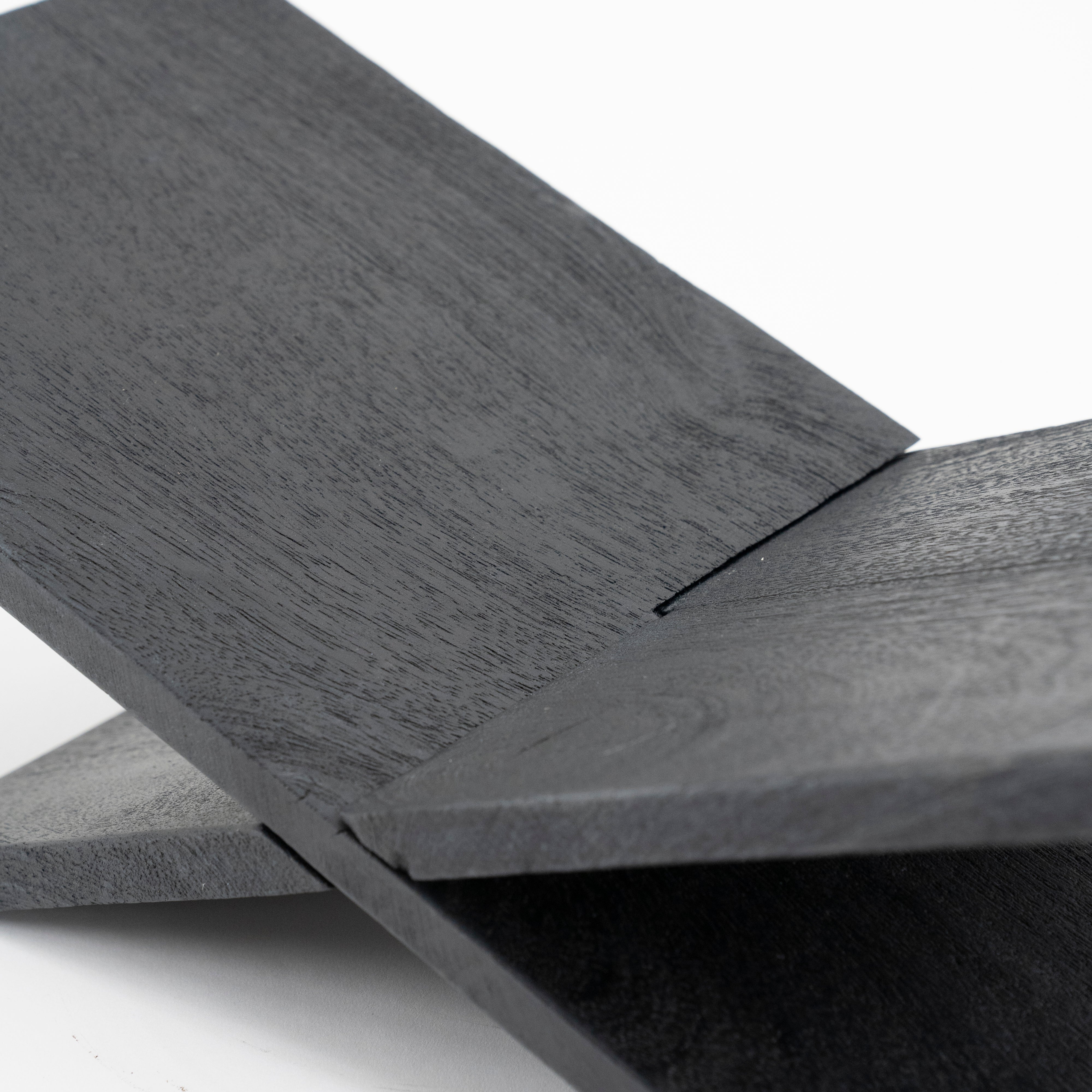 TEE Book Stand black mango wood
