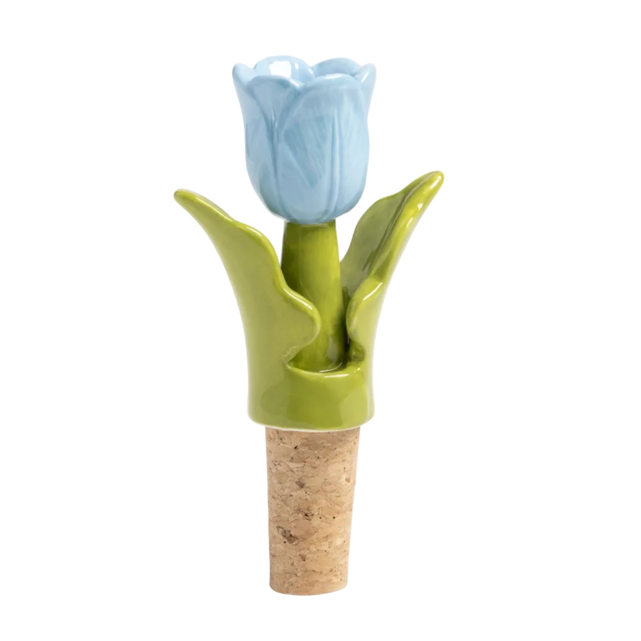 Zátka do lahví TULIP zelená s modrou