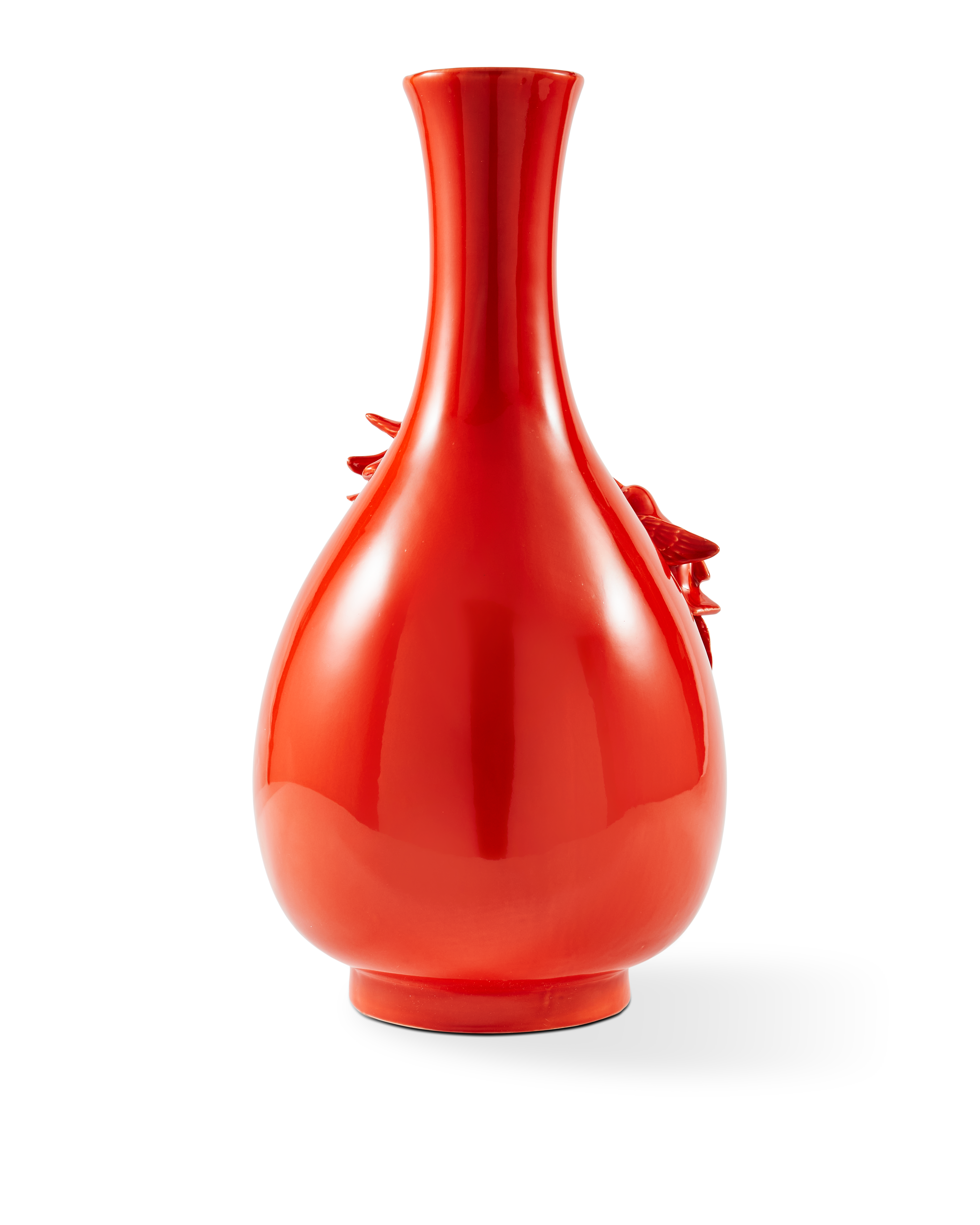 3D BIRDS Vase dark orange