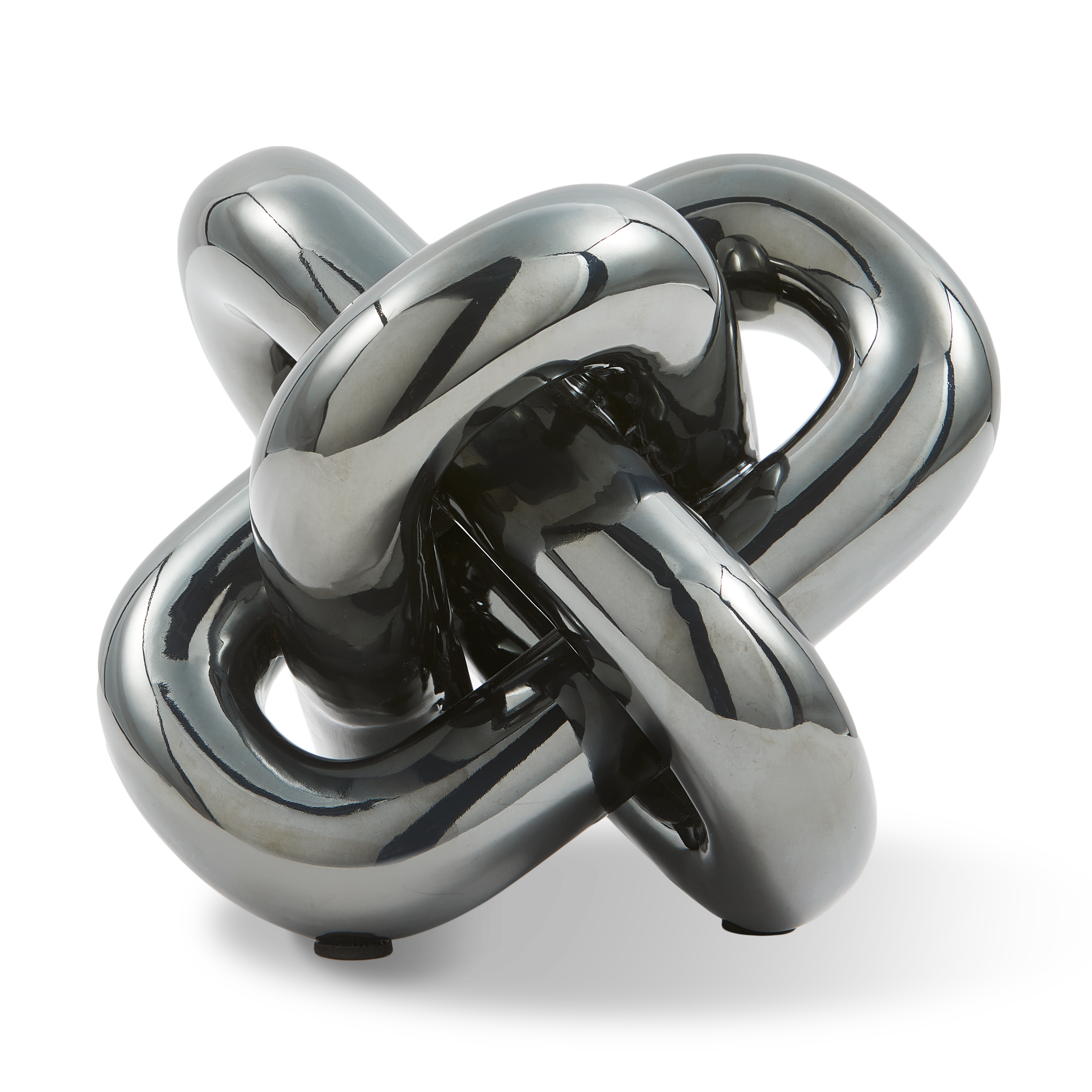 Dekorativní figurka POHYBOVÝ ŘETĚZ tmavě šedá