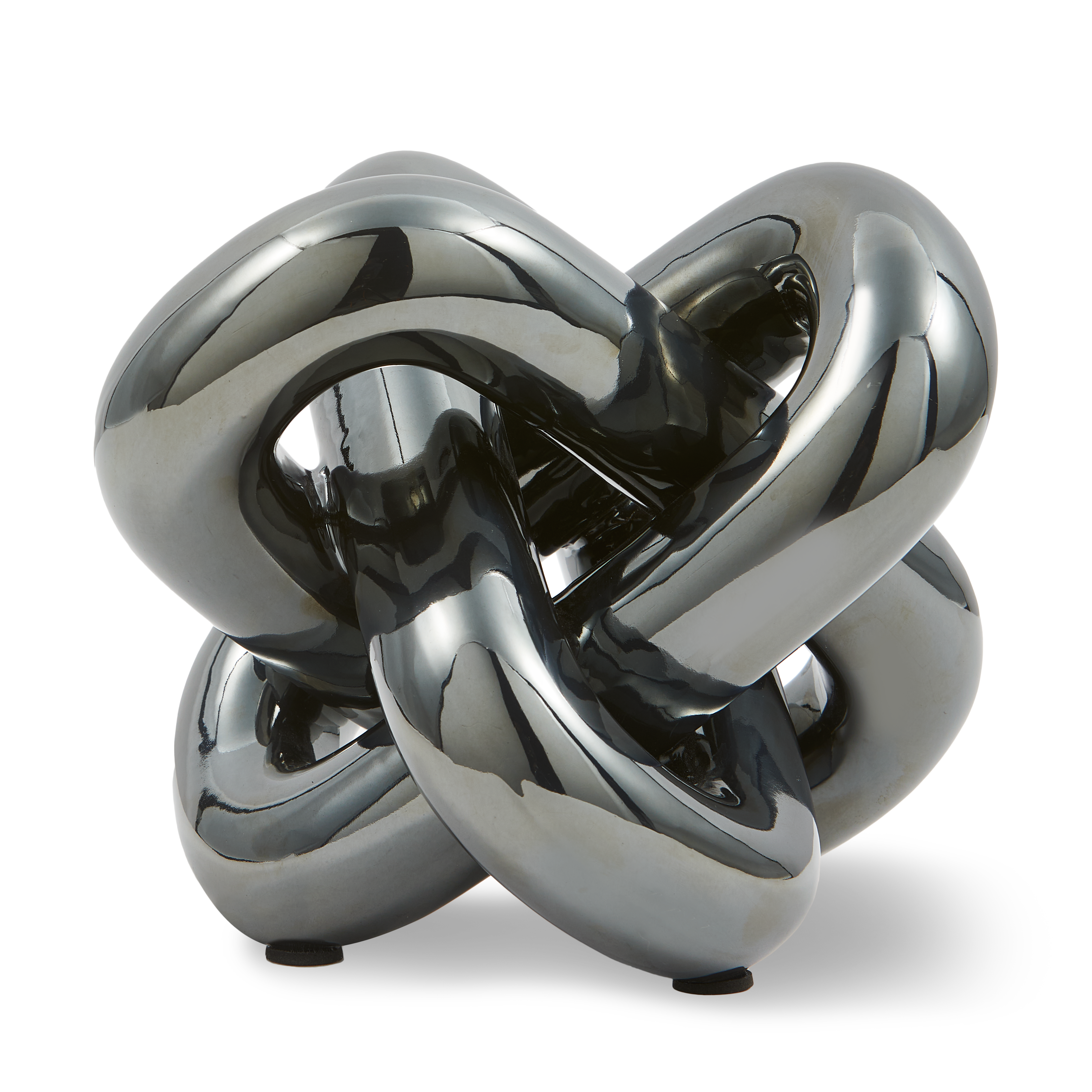 Dekorativní figurka POHYBOVÝ ŘETĚZ tmavě šedá