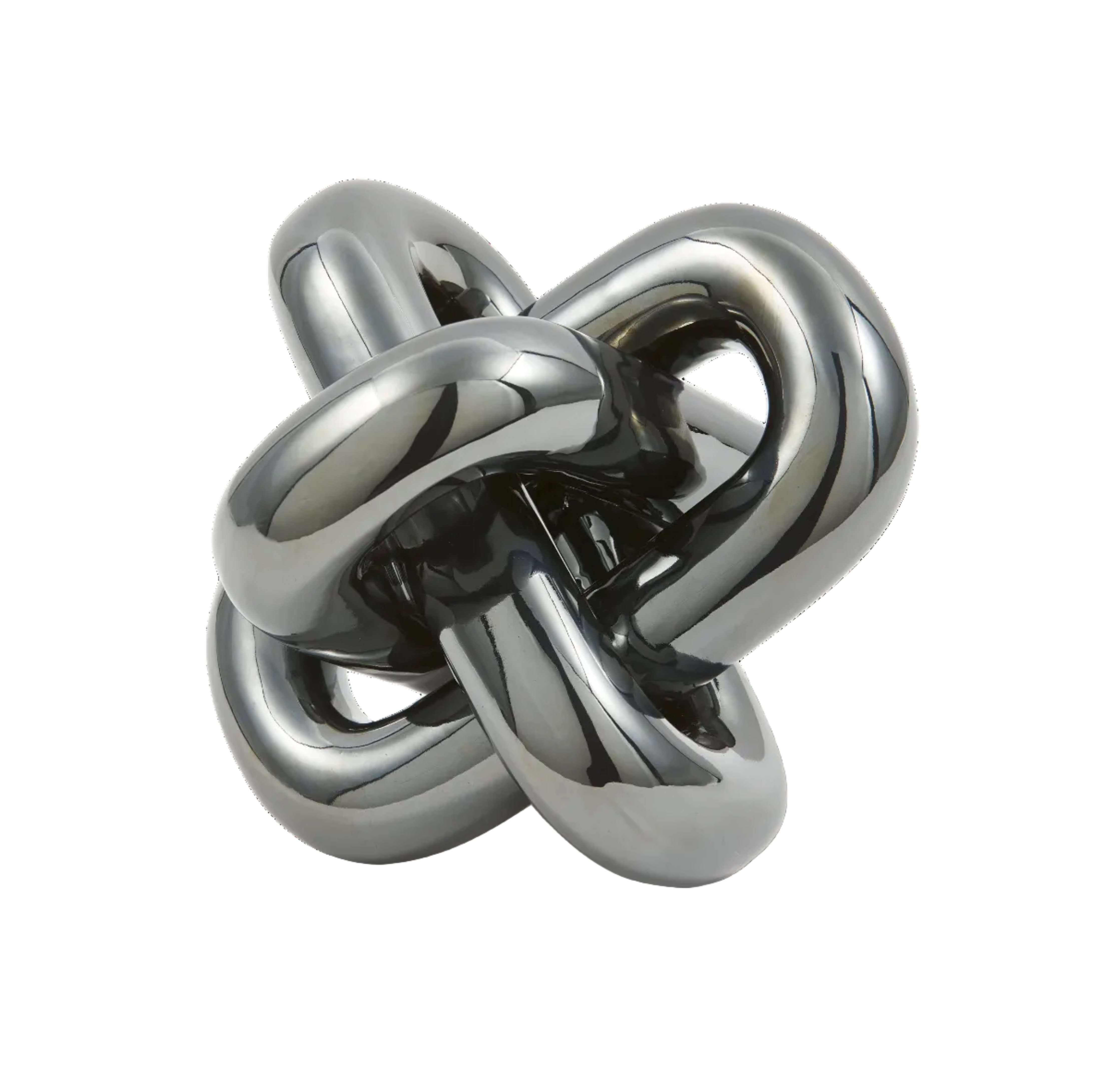 Dekorativní figurka POHYBOVÝ ŘETĚZ tmavě šedá