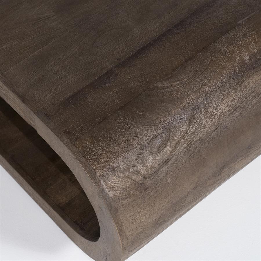 Konferenční stolek ELORA tmavě hnědé mango dřevo