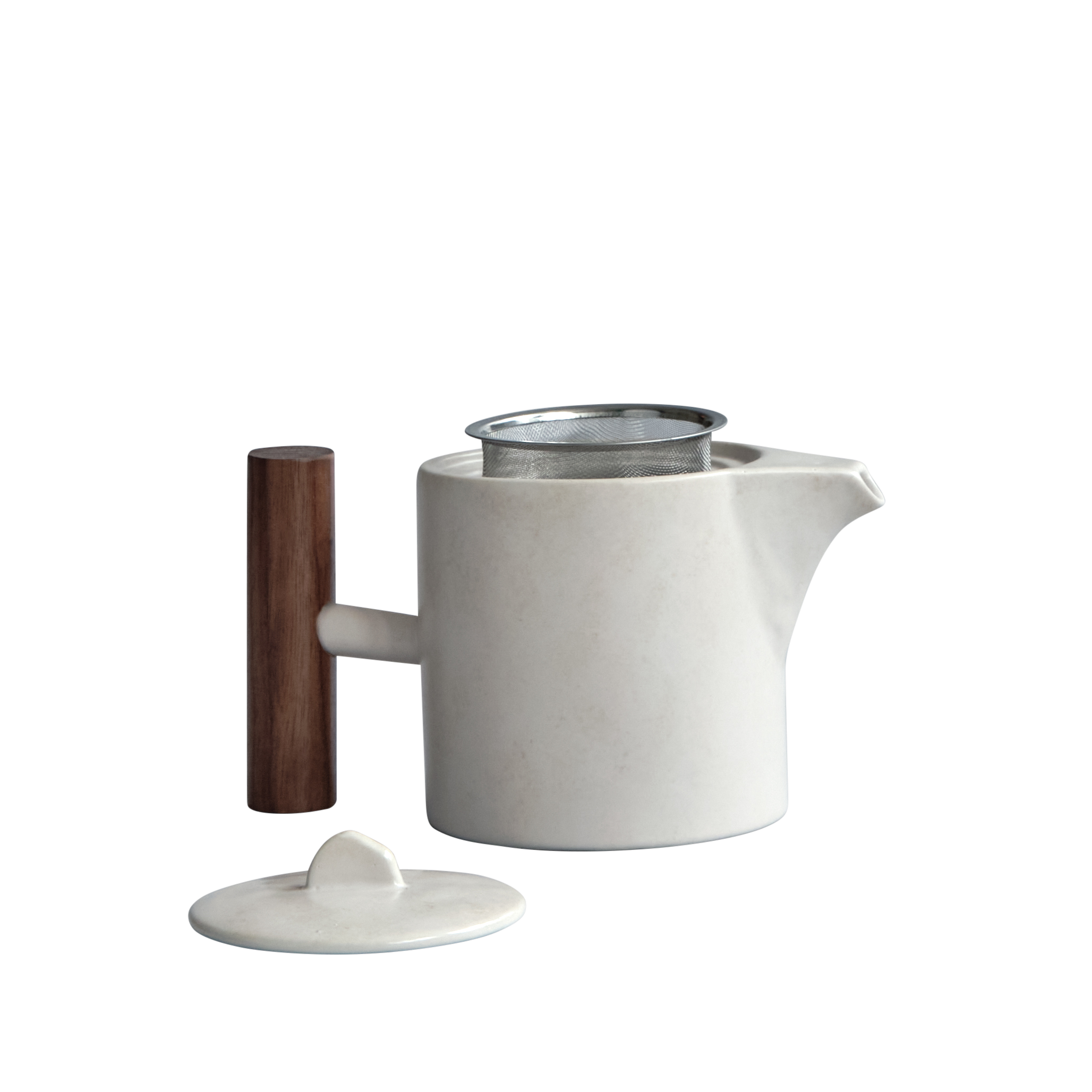 Čajový džbánek NATIVE bílá kamenina