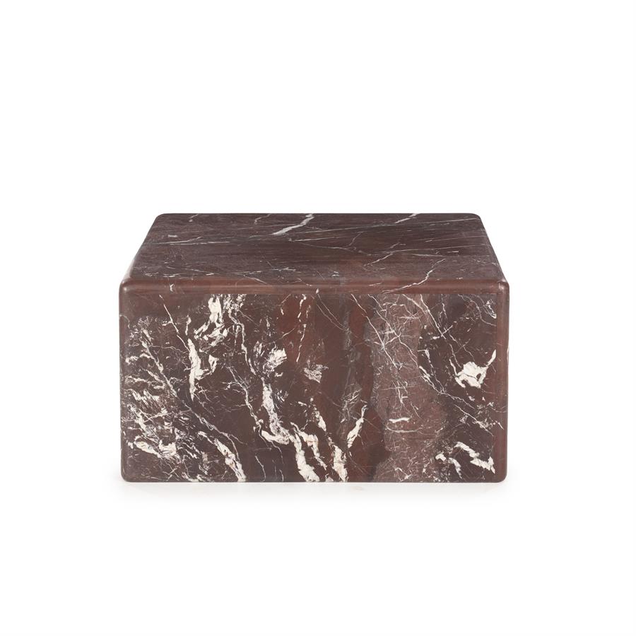 DICE Coffee Table Burgundy Marble