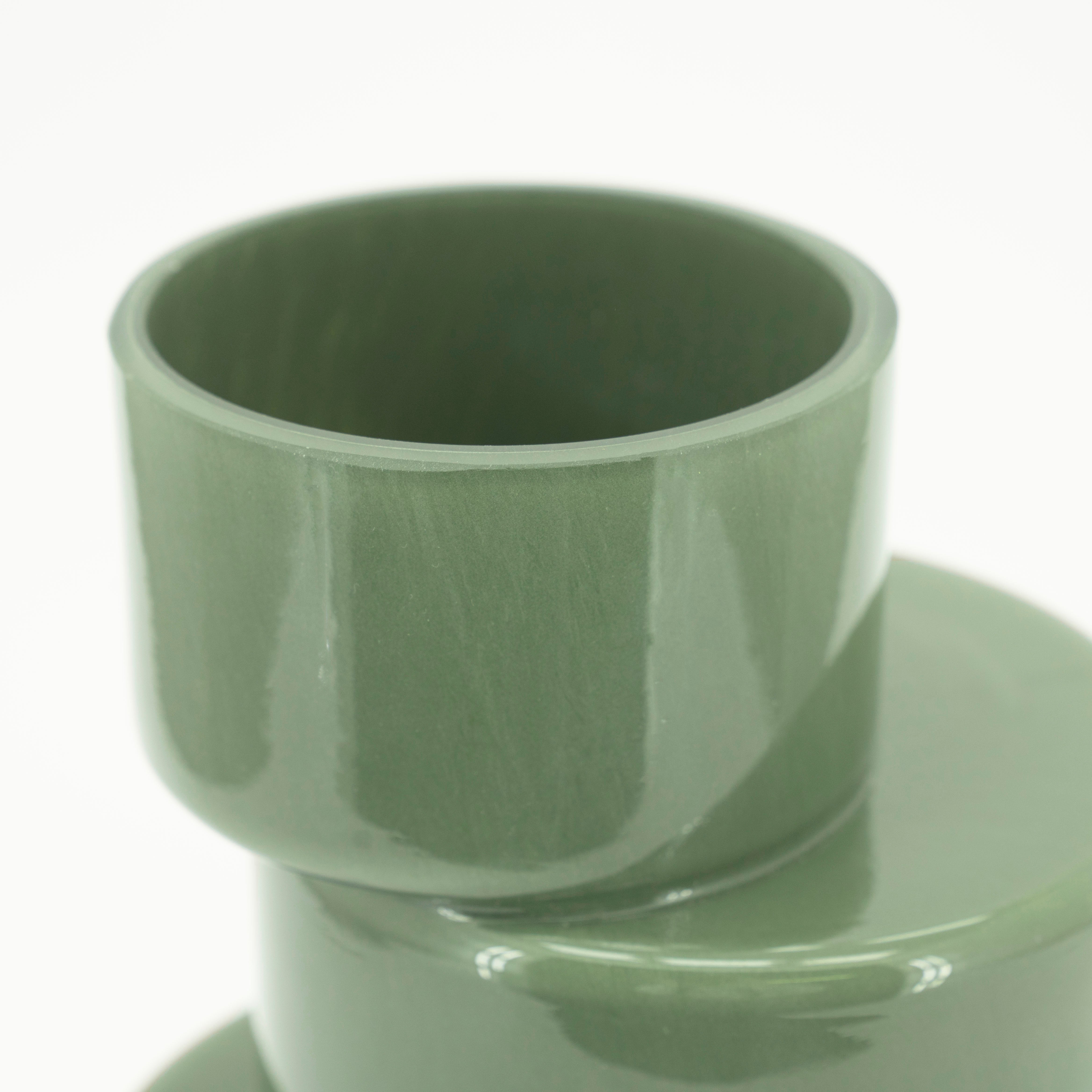 Skleněný váza PILA zelená