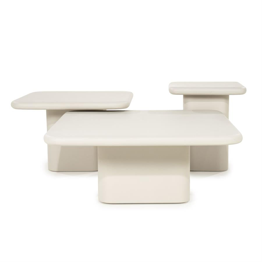 SIMINTO Cream Side Table