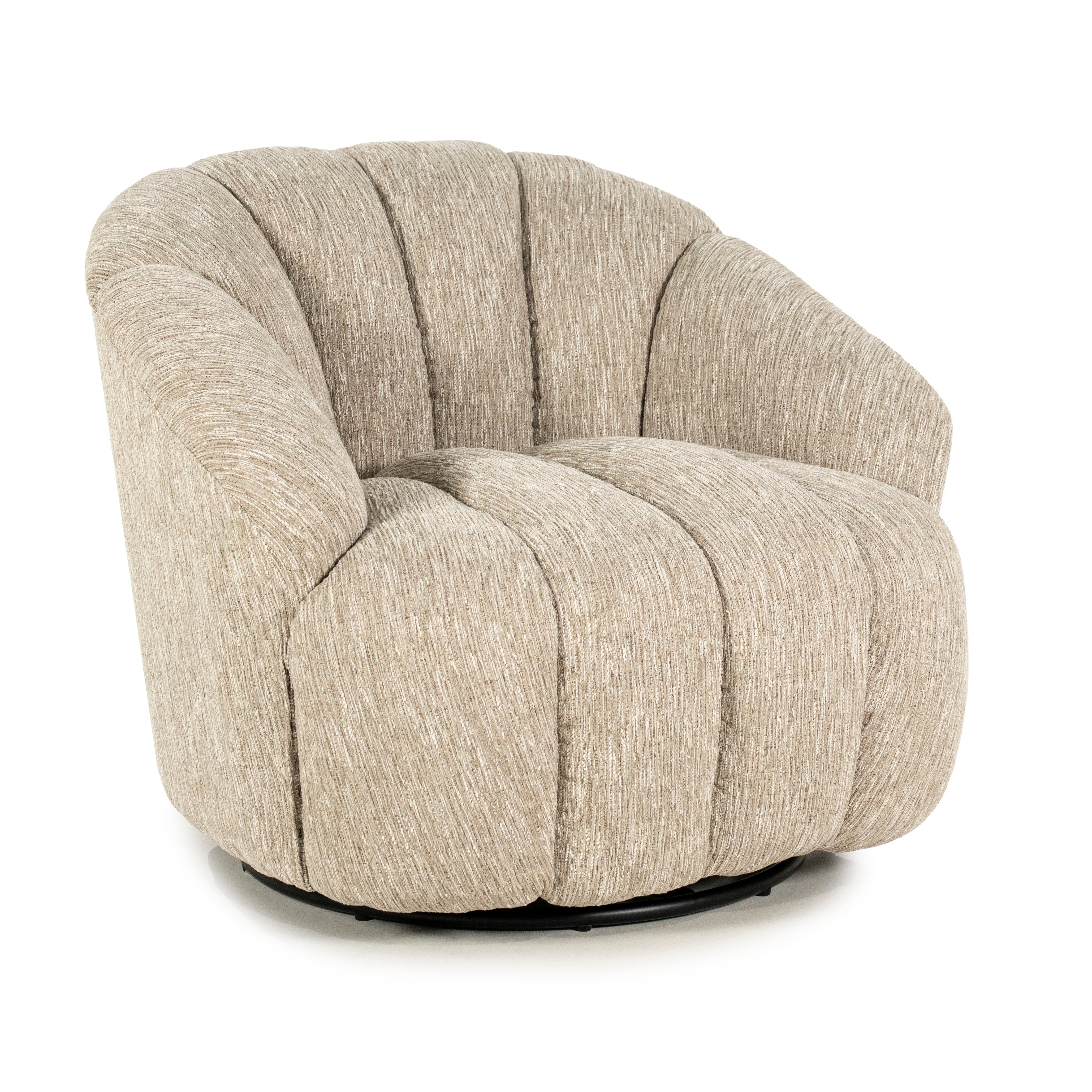 SOGNO taupe swivel armchair