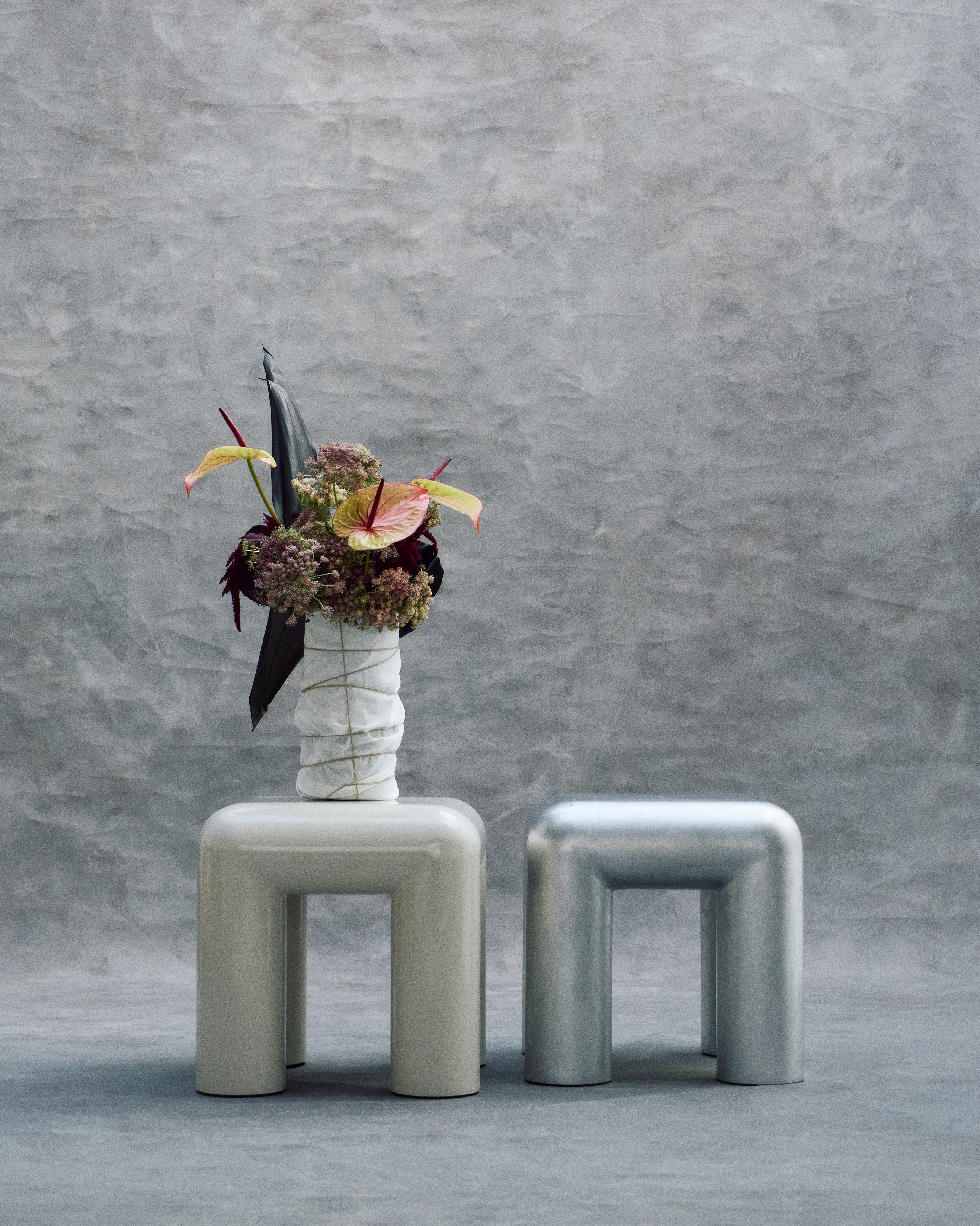 CUBIO Aluminum Side Table