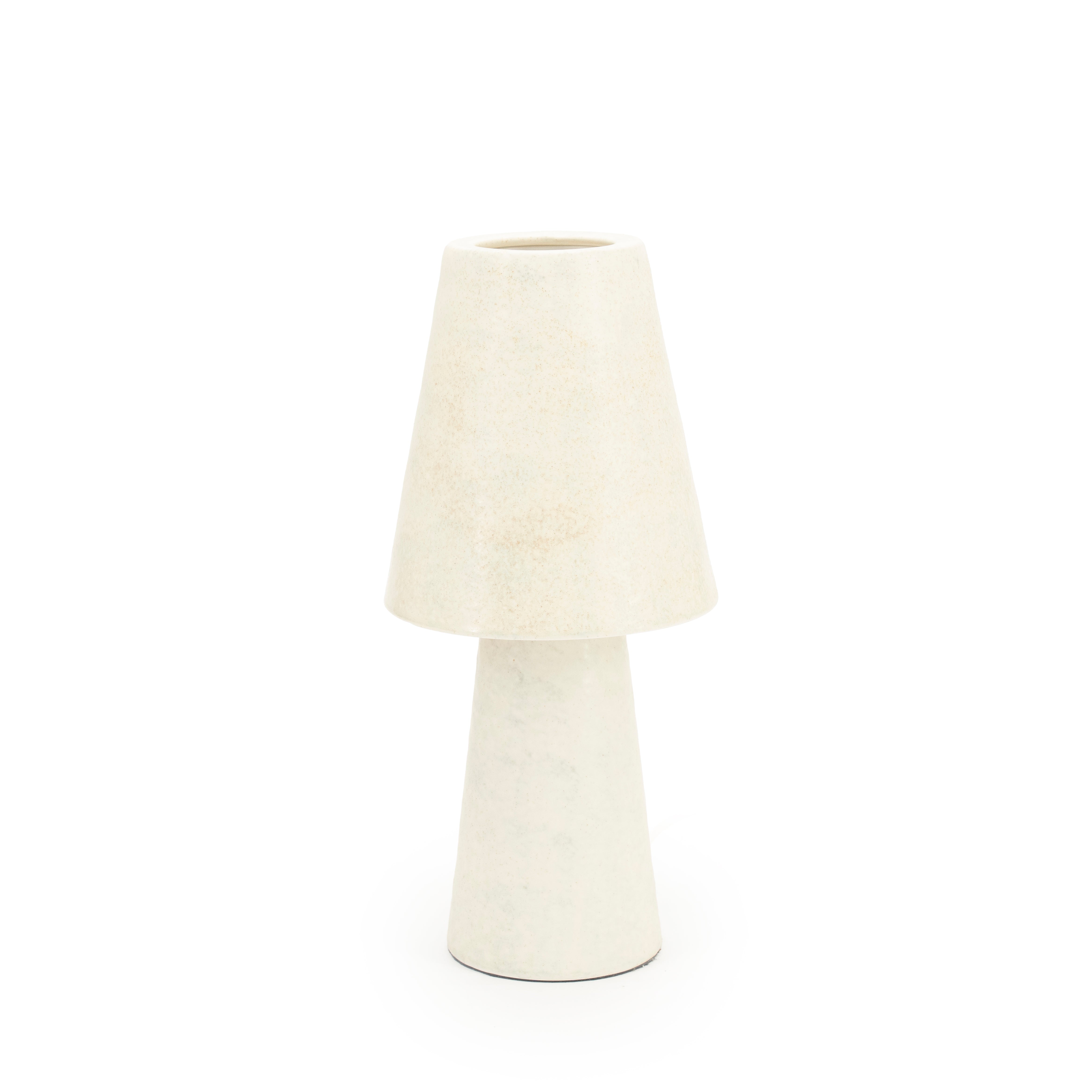 Stolní lampa CLAYTON krémová