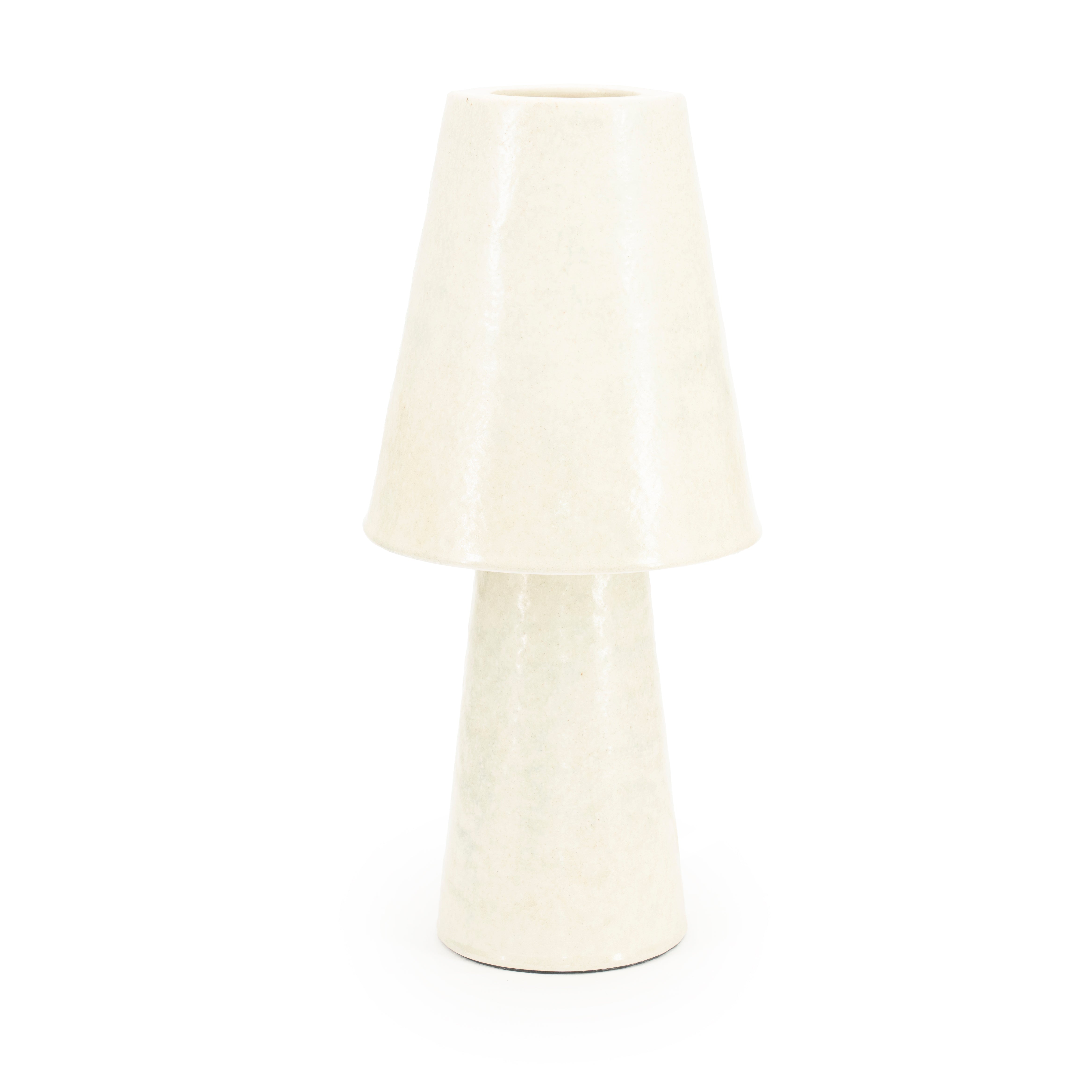 Stolní lampa CLAYTON krémová