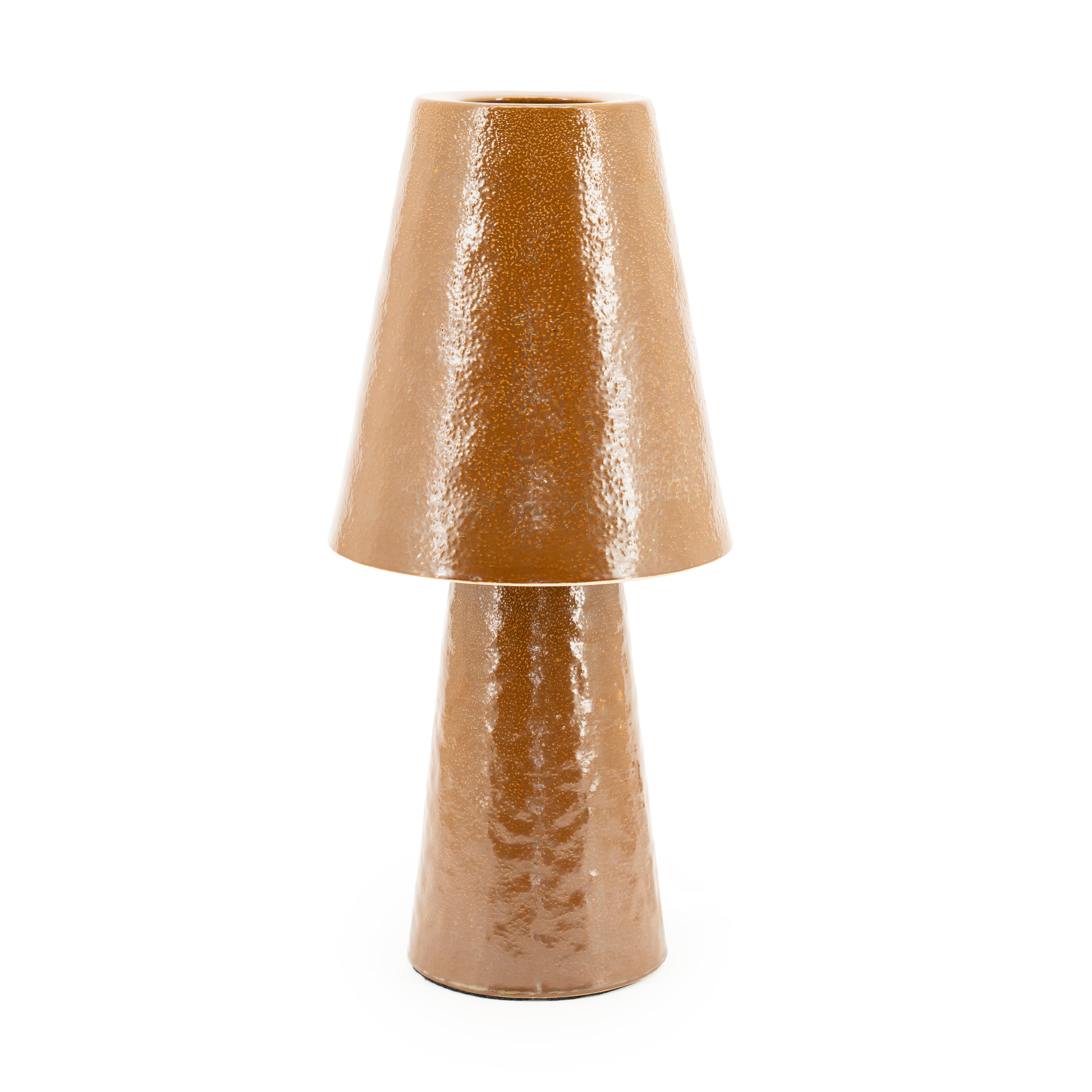 Stolní lampa CLAYTON hořčicová