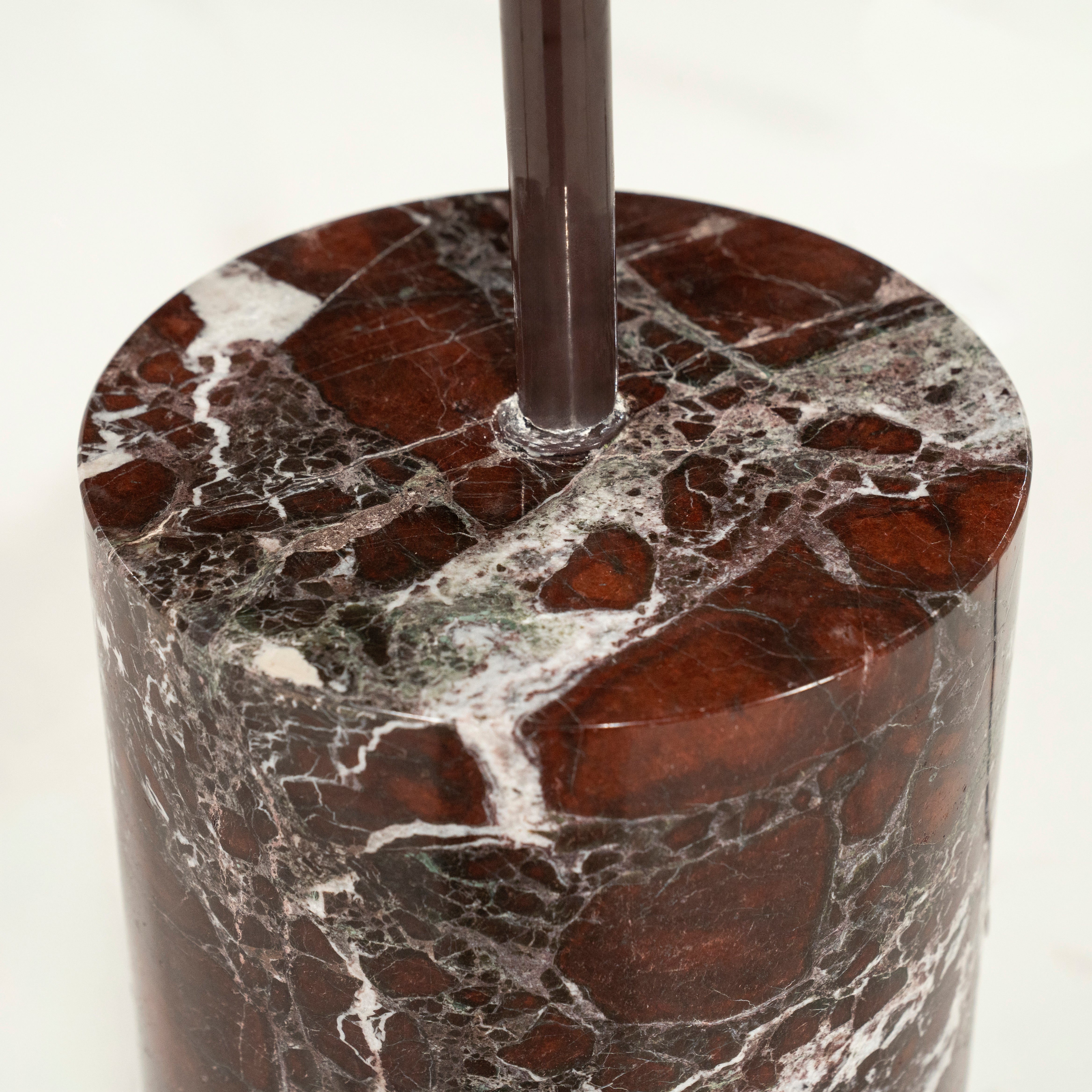 Stojací lampa LUMINA hnědý mramor