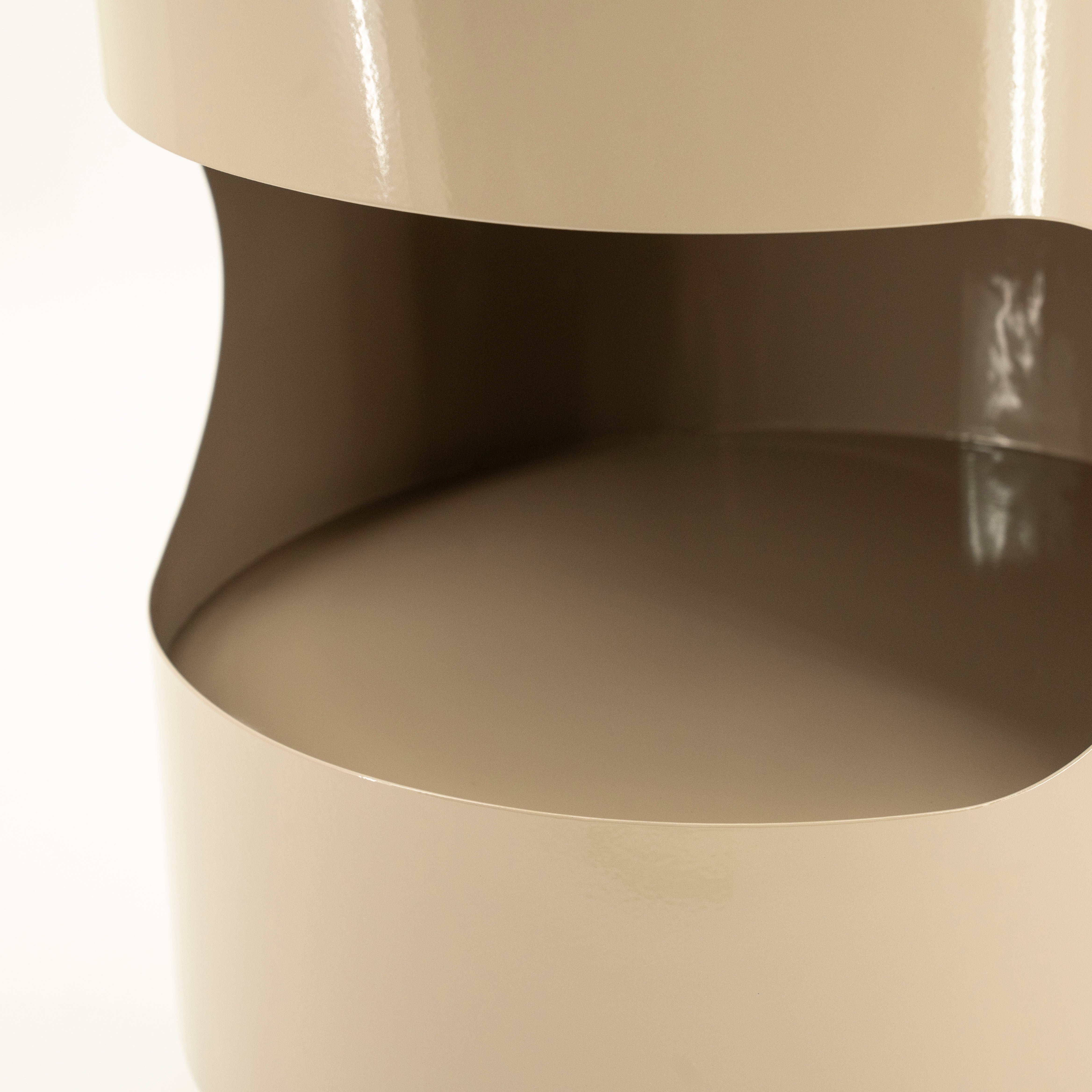 Boční stolek TONDO béžový