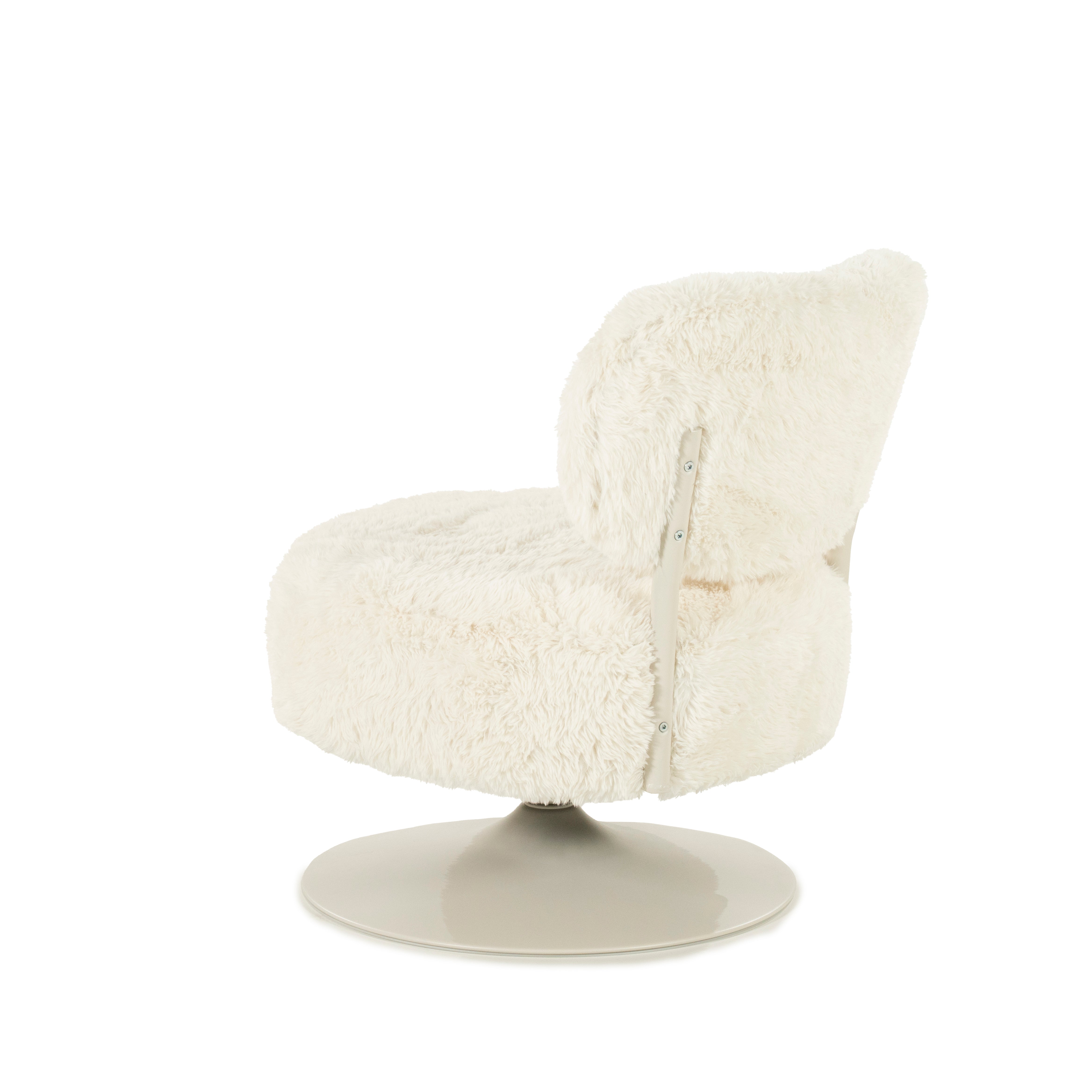 Křeslo otočné FURLO krémové