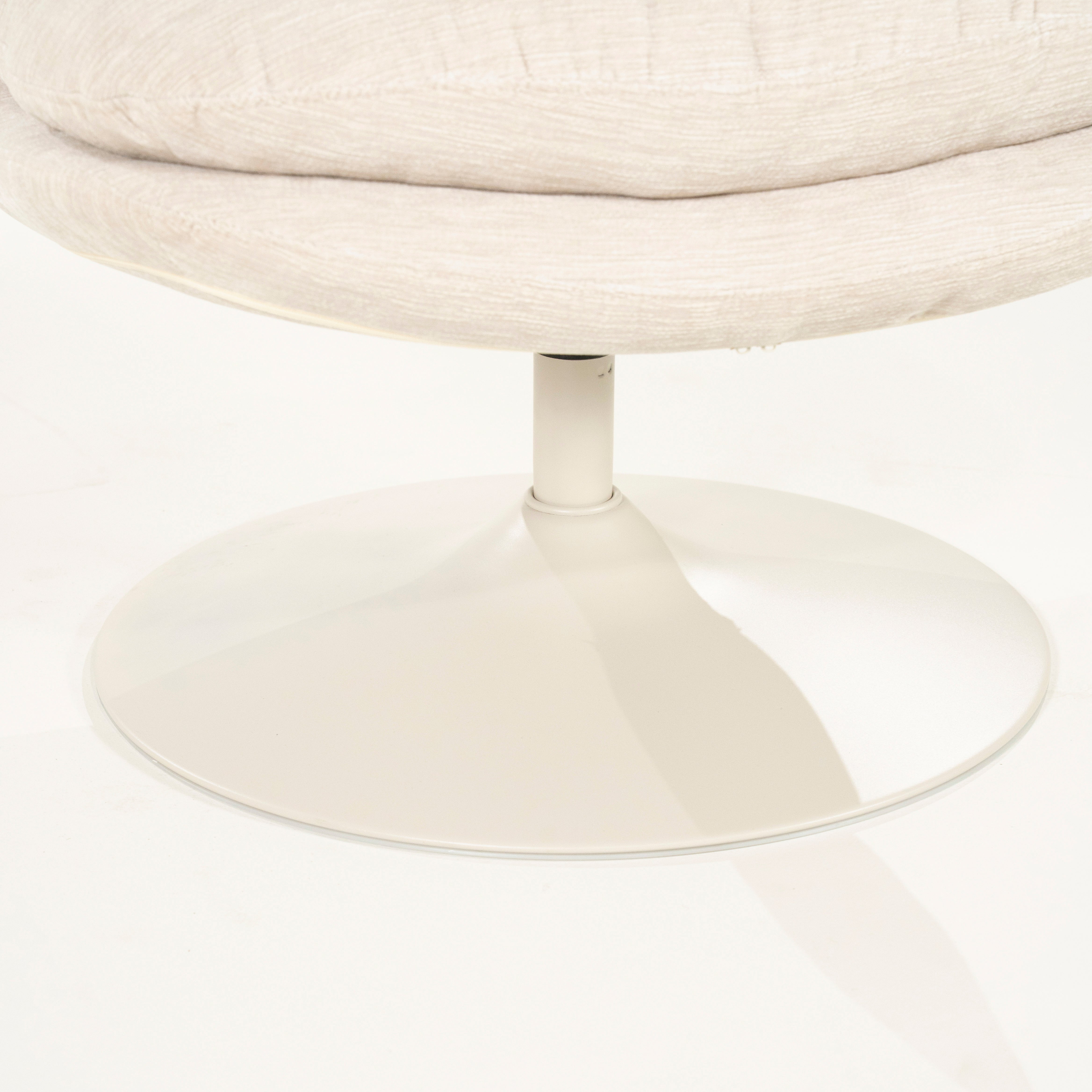 TROMBA Cream Swivel Armchair