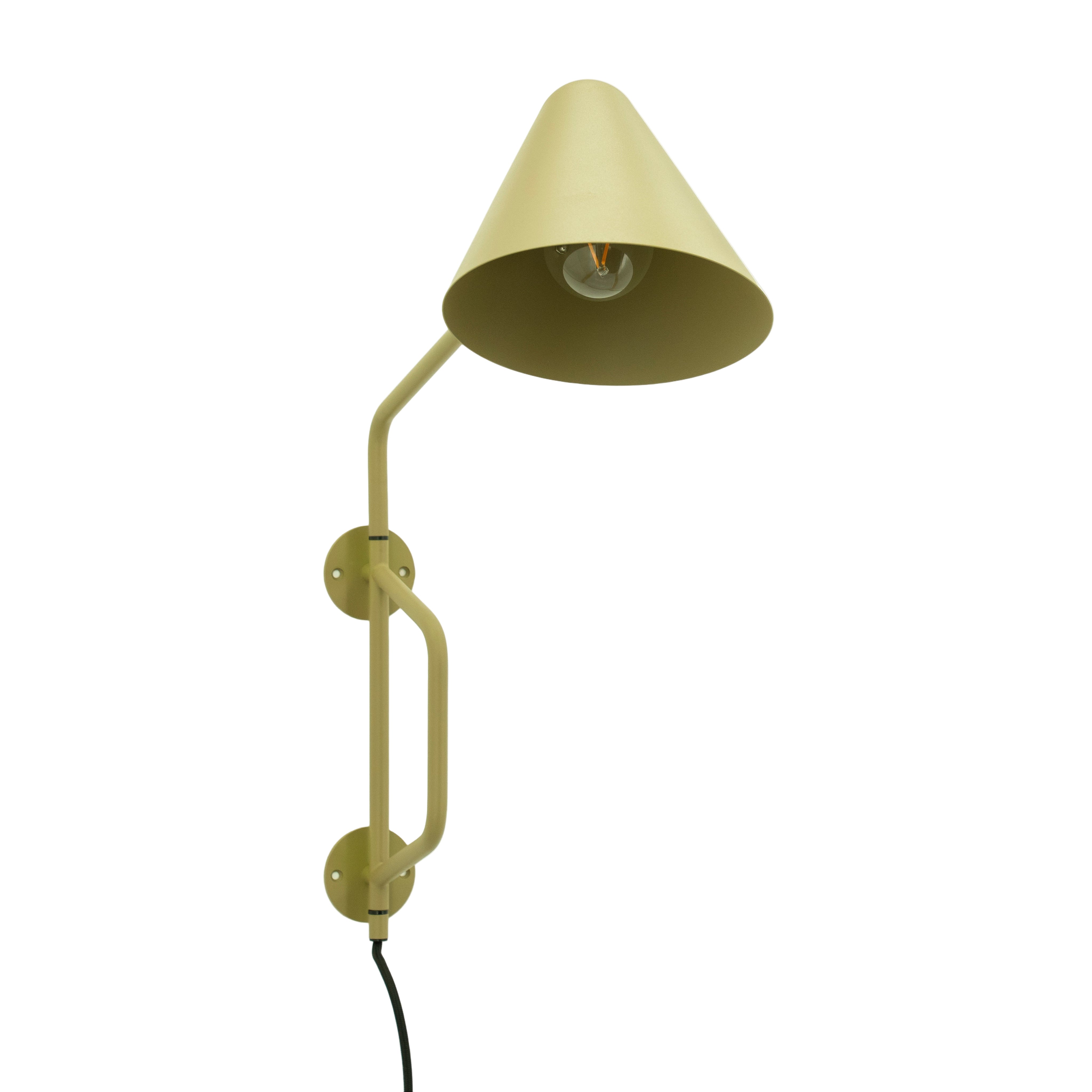 Nástěnná lampa s ramenem CAPA zelená