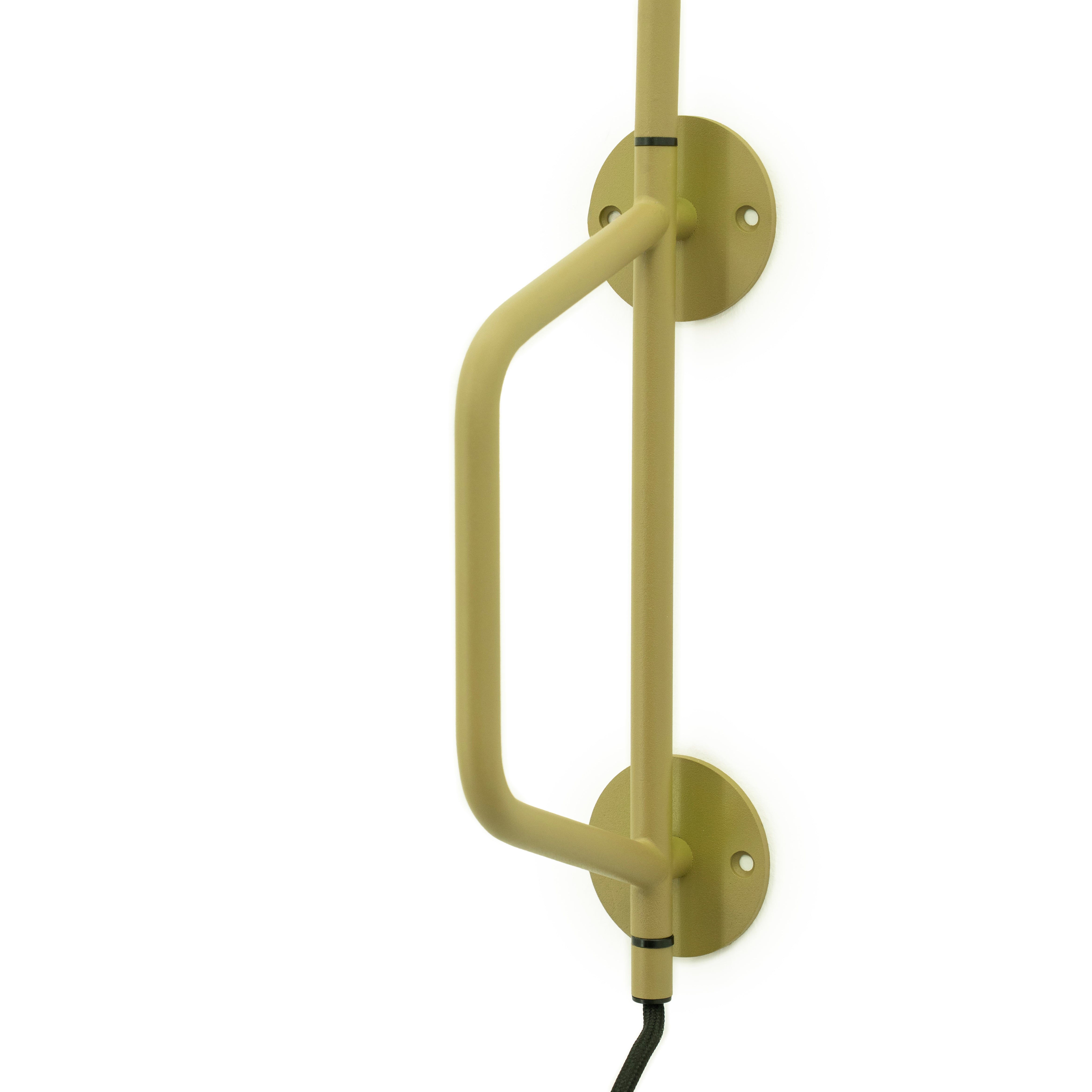 Nástěnná lampa s ramenem CAPA zelená