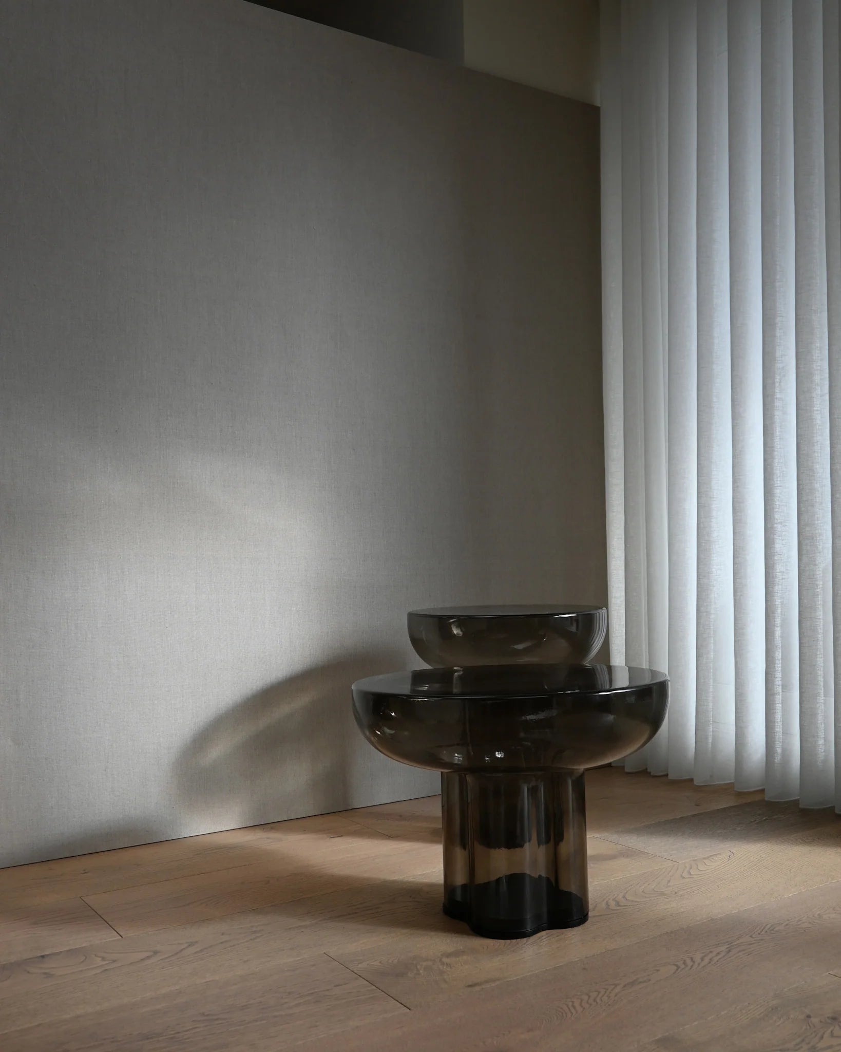 Side table Crown Smot glass