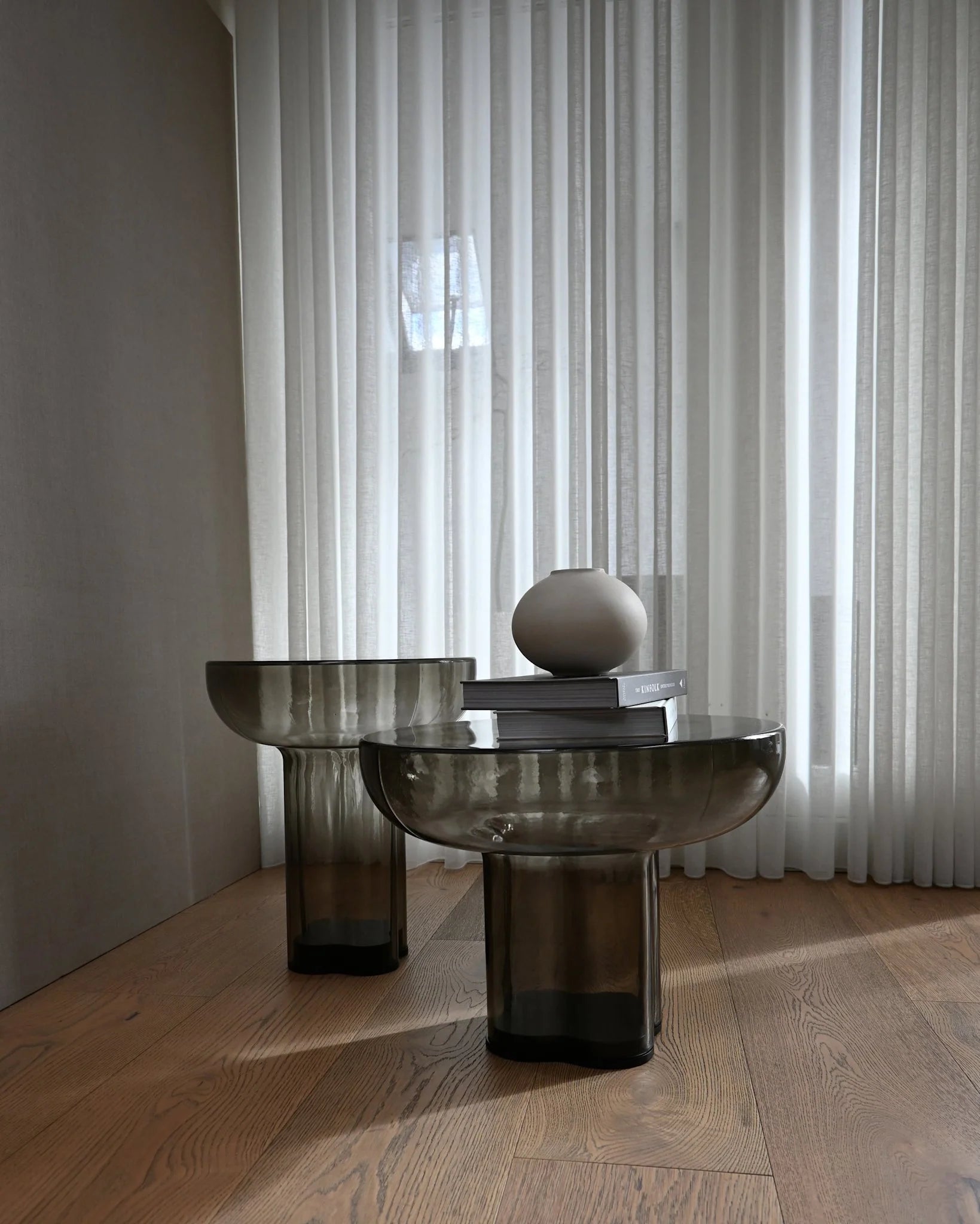 Side table Crown Smot glass