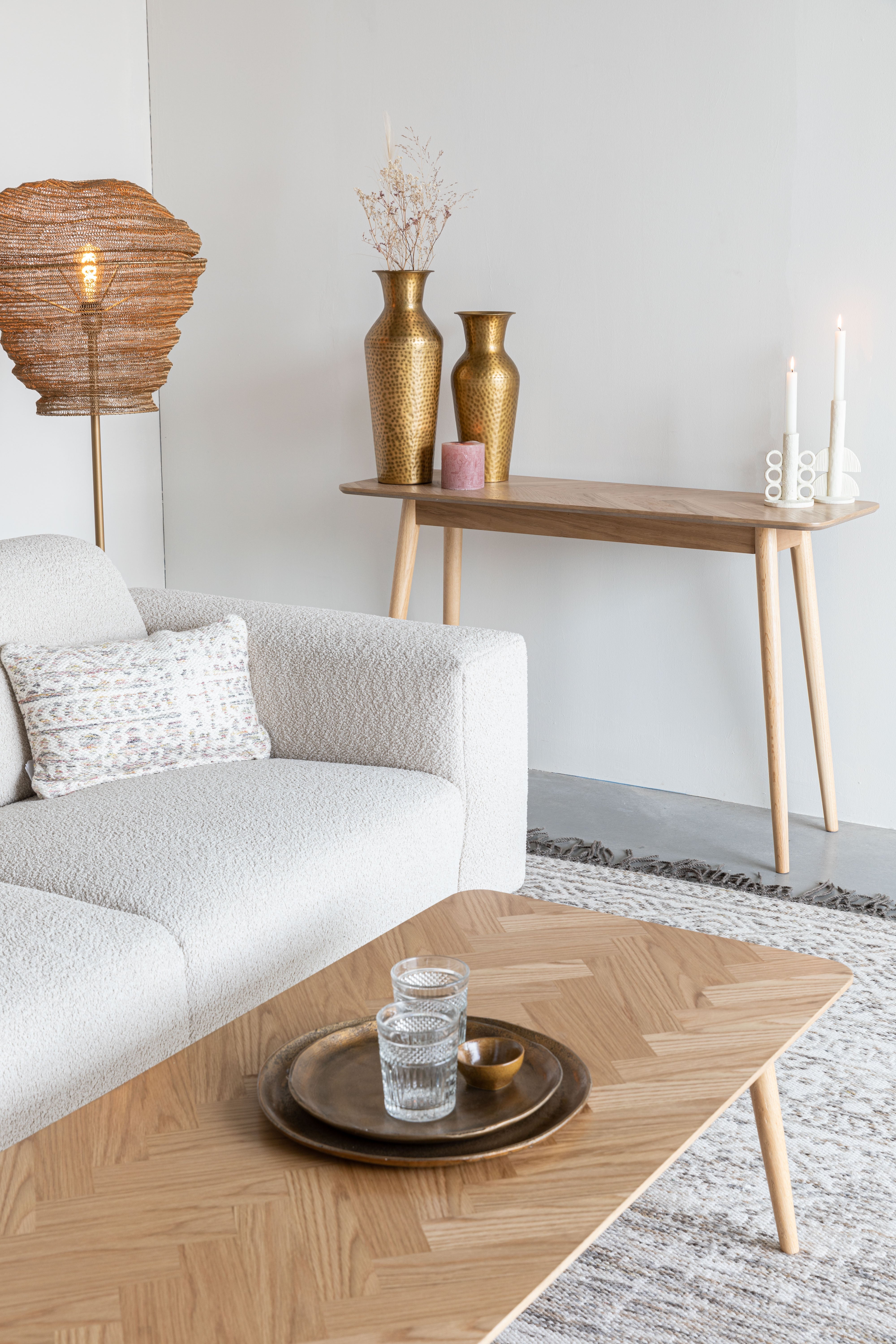 Konzole FABIO z dubového dřeva