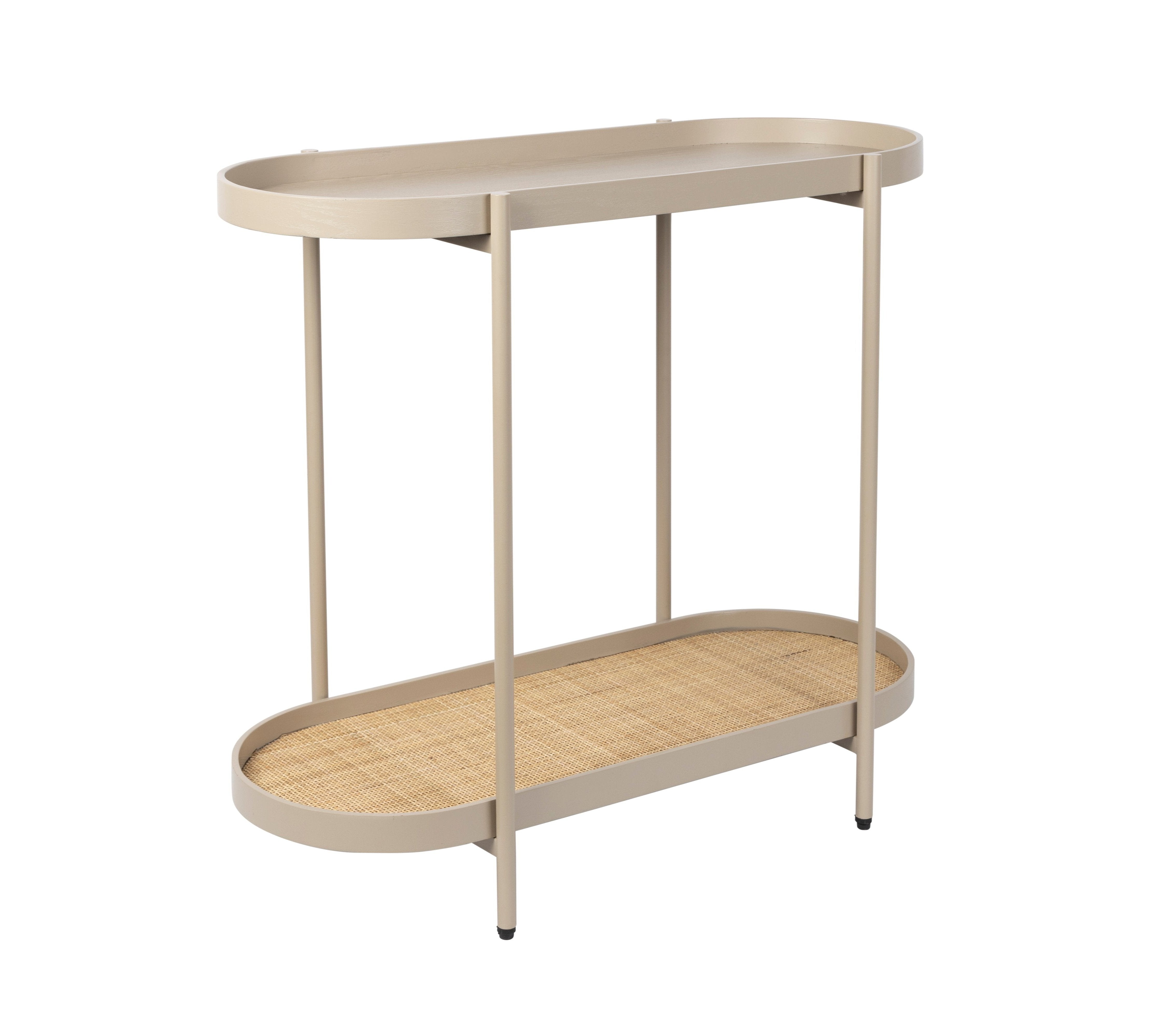 Konzole AMAYA béžová s ratanem