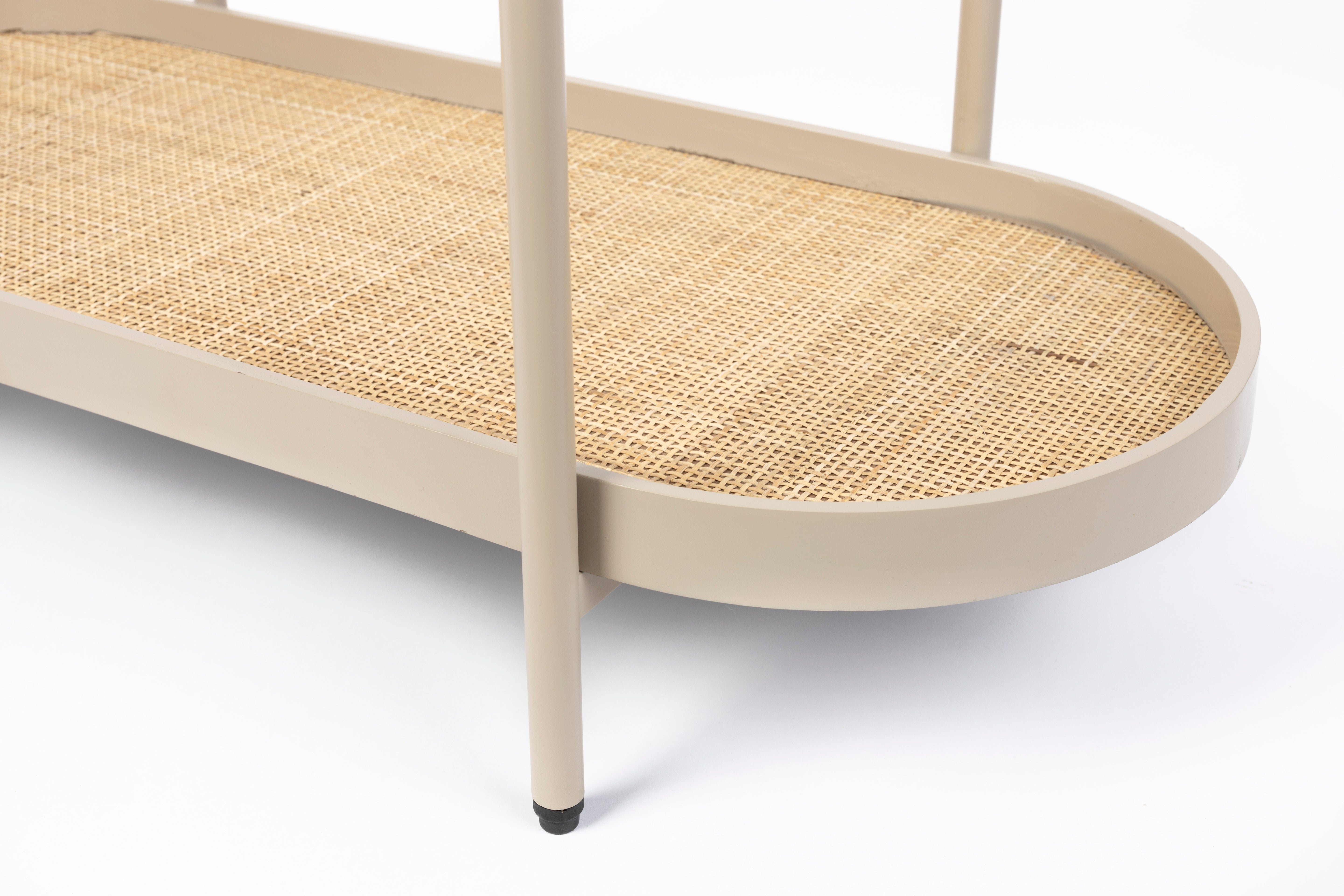 Konzole AMAYA béžová s ratanem