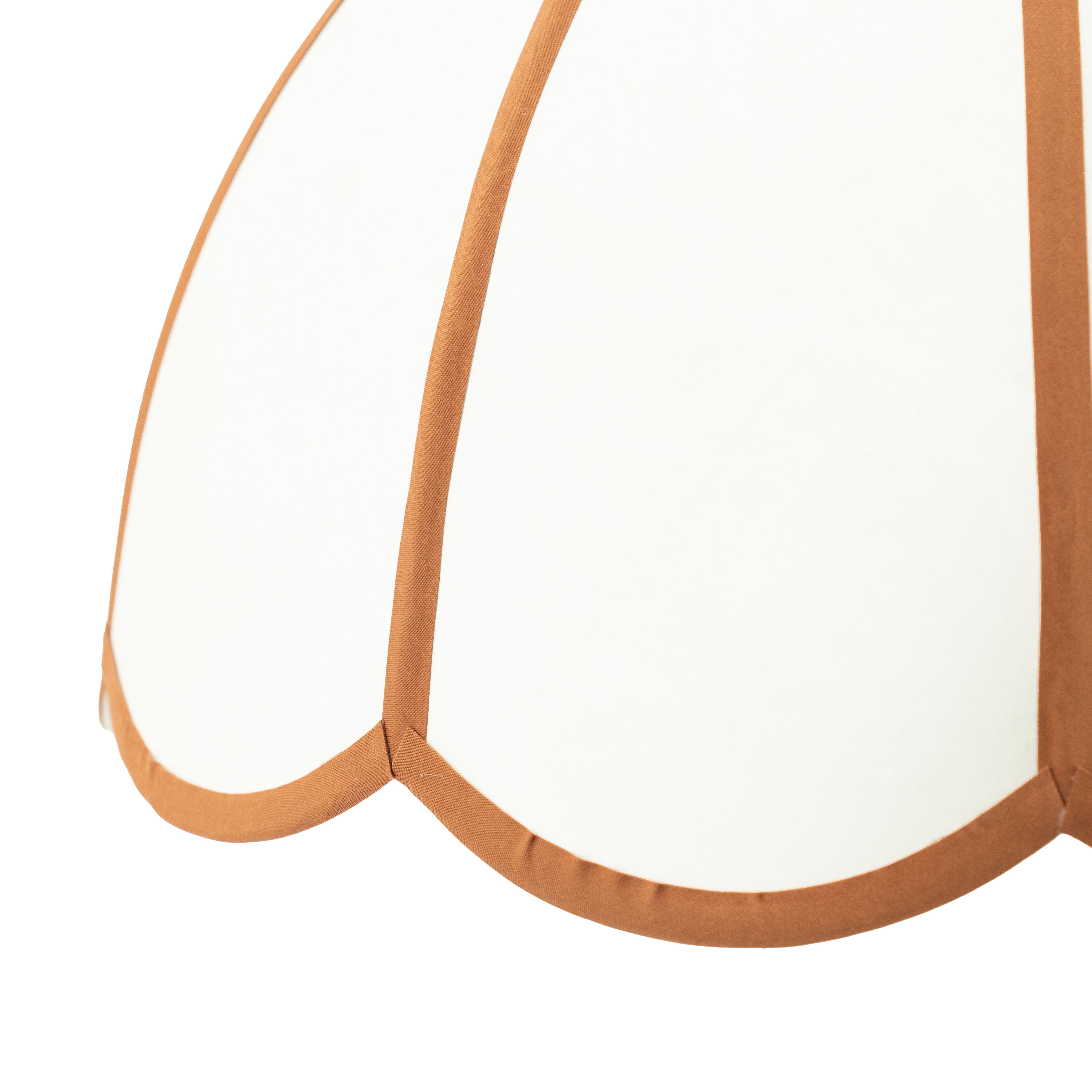 Lampa wisząca RETTA beżowy z karmelowym wykończeniem
