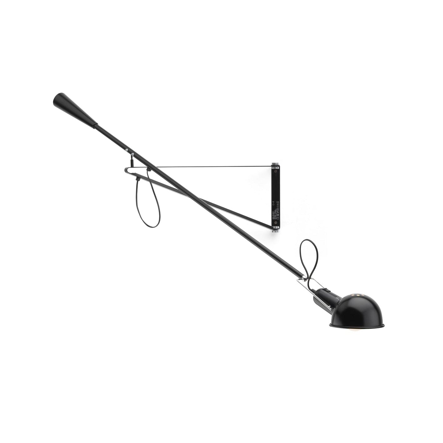 Wall lamp with arm 265 black