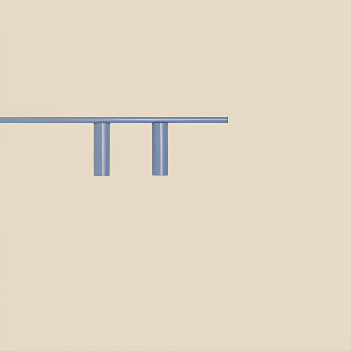 Pravostranný nástěnný svítidlo TREVO TRIO modré