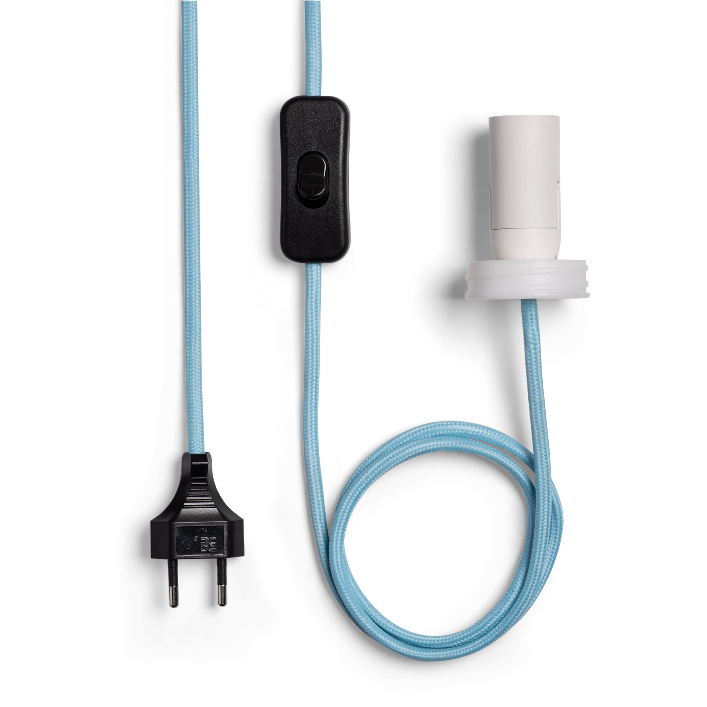 HAT blue table lamp with white