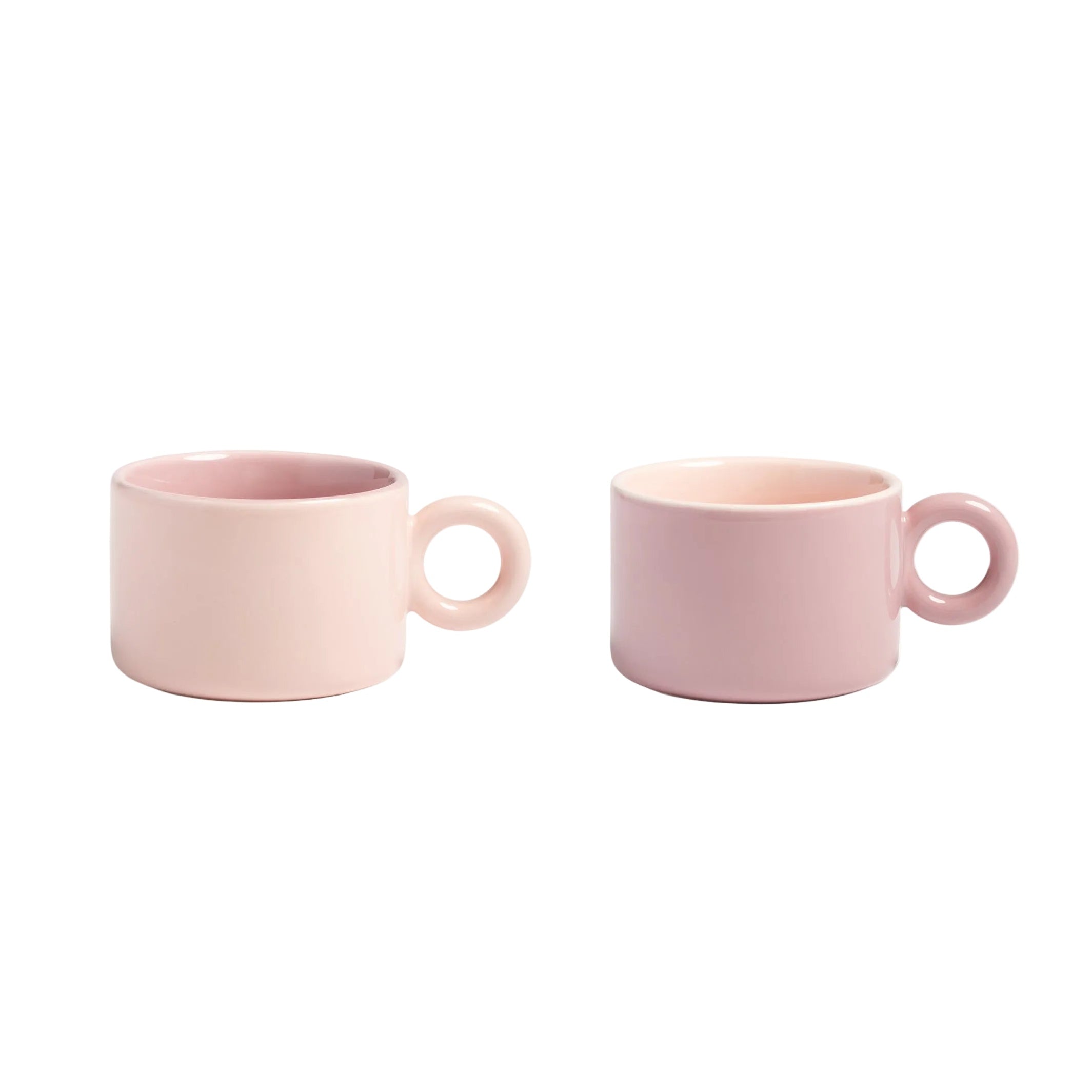 Sada šálků CHIQUITO růžová porcelán
