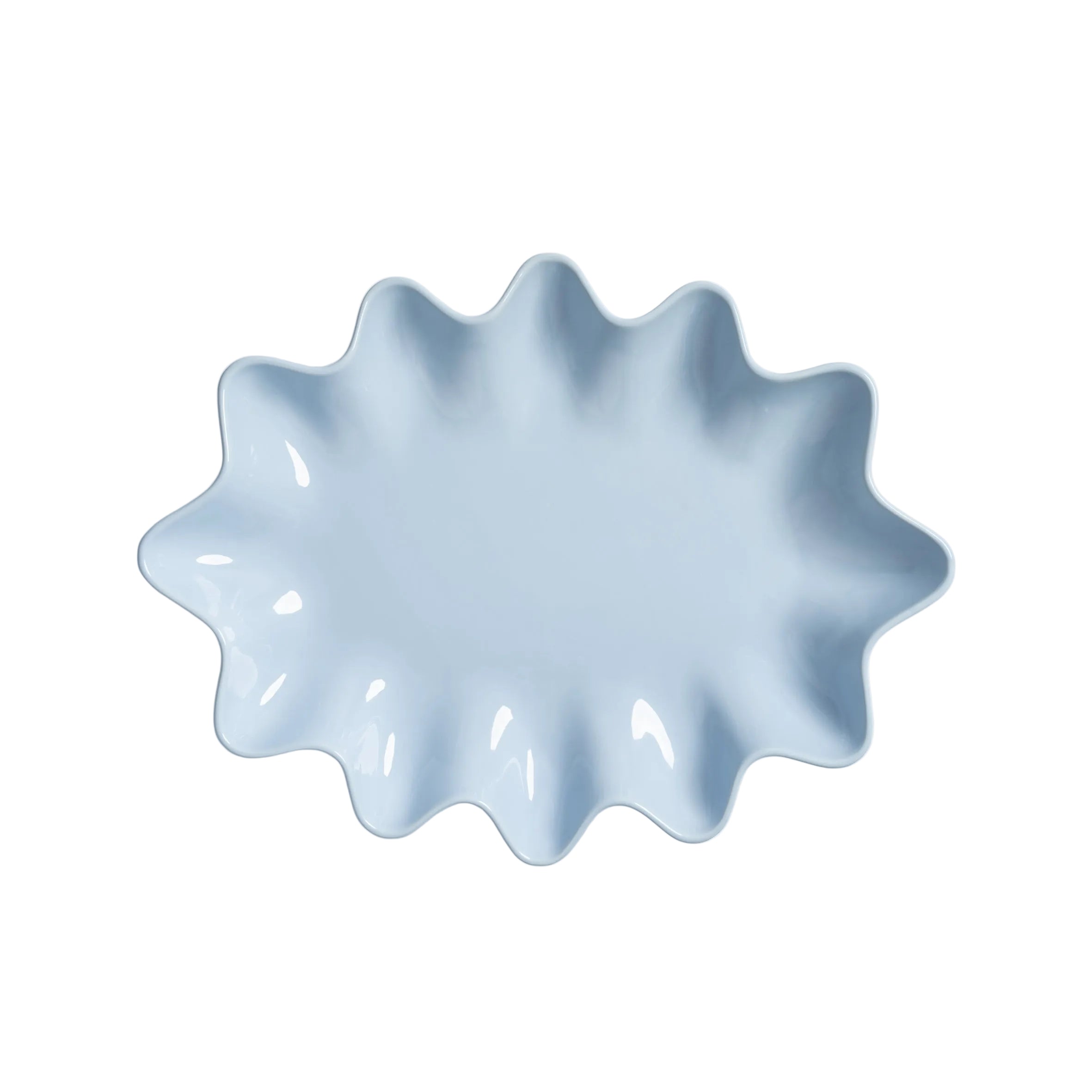 SUN OVAL blue platter