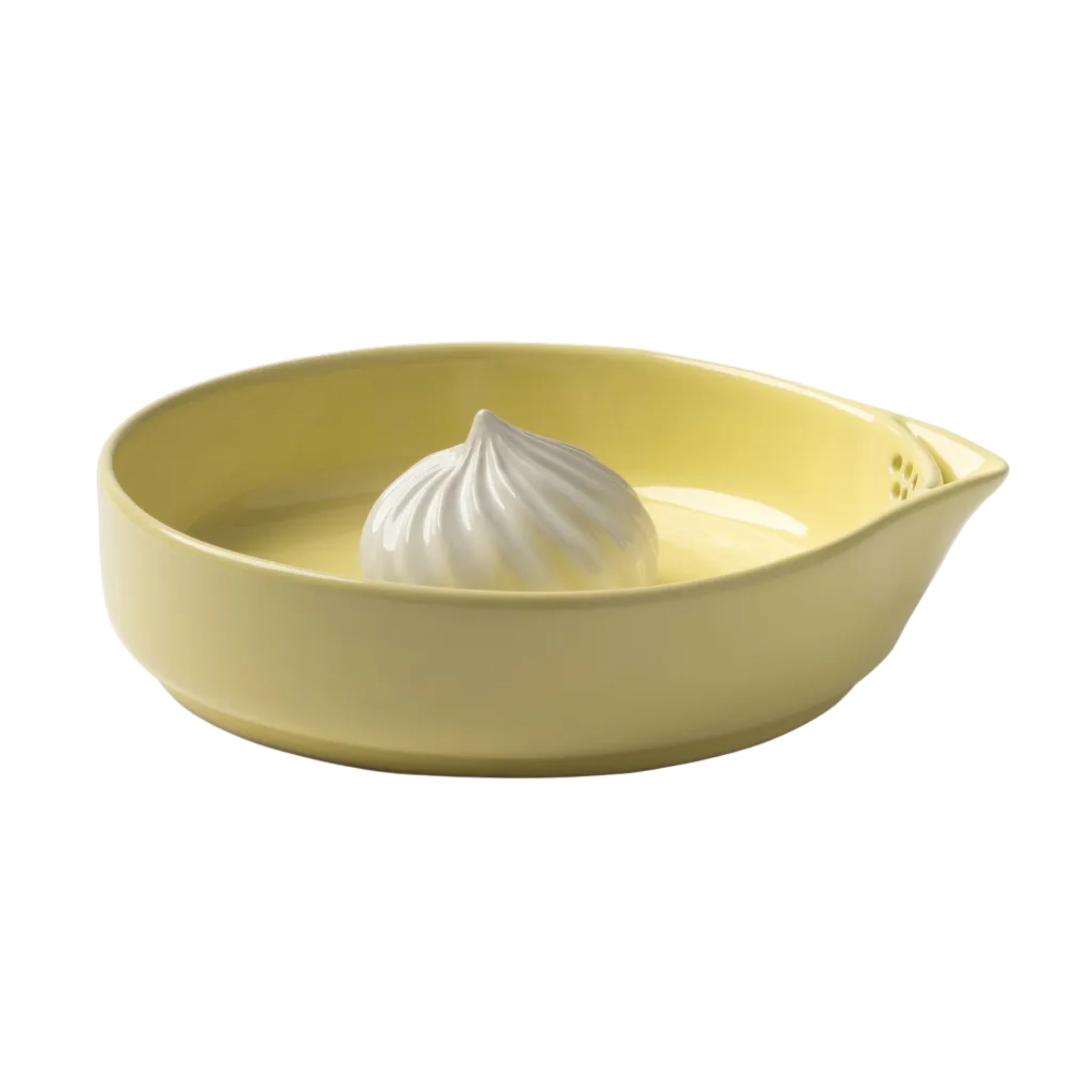 Lis na citrusy PUDDING žlutý s bílou