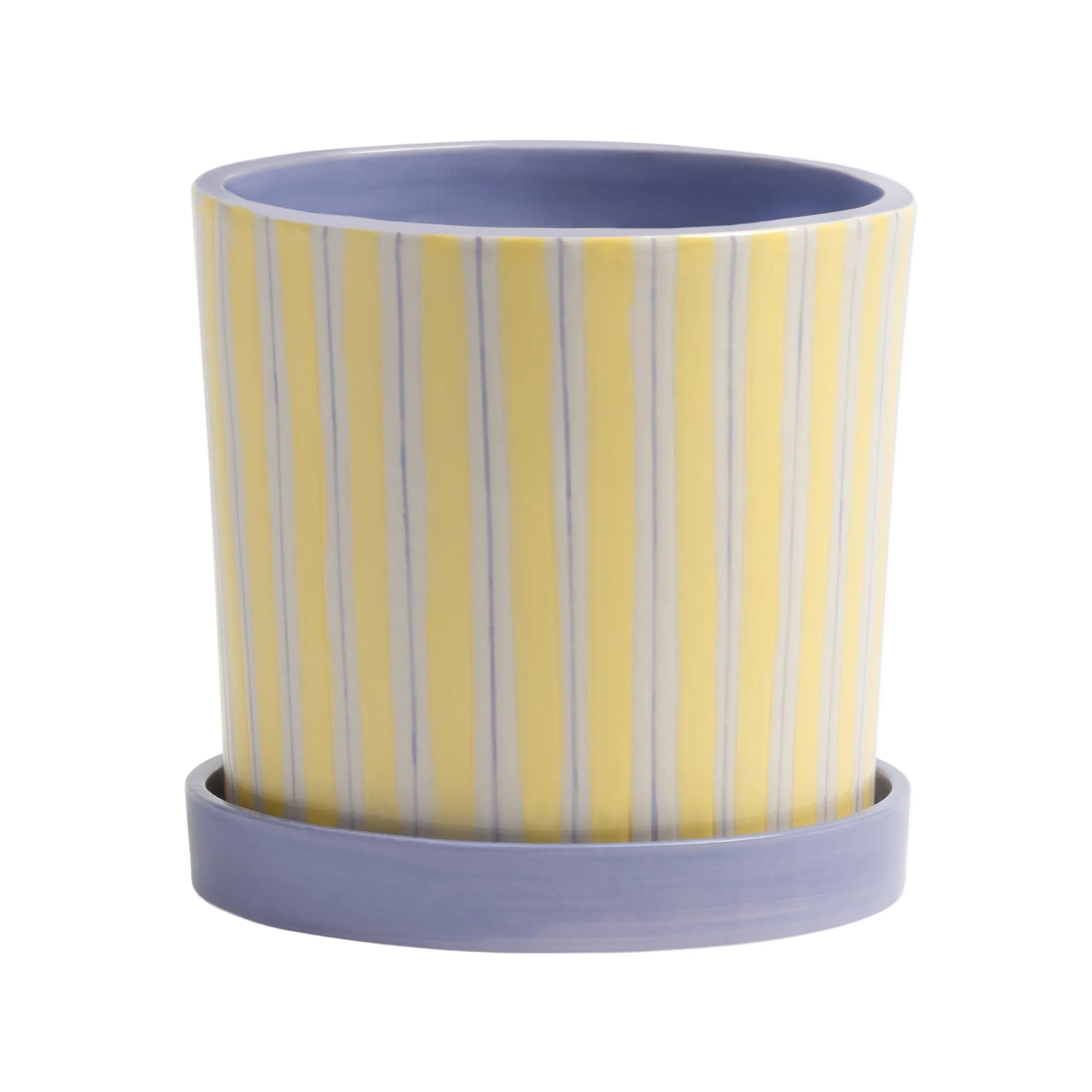 Květináč RAY žlutý s fialovým